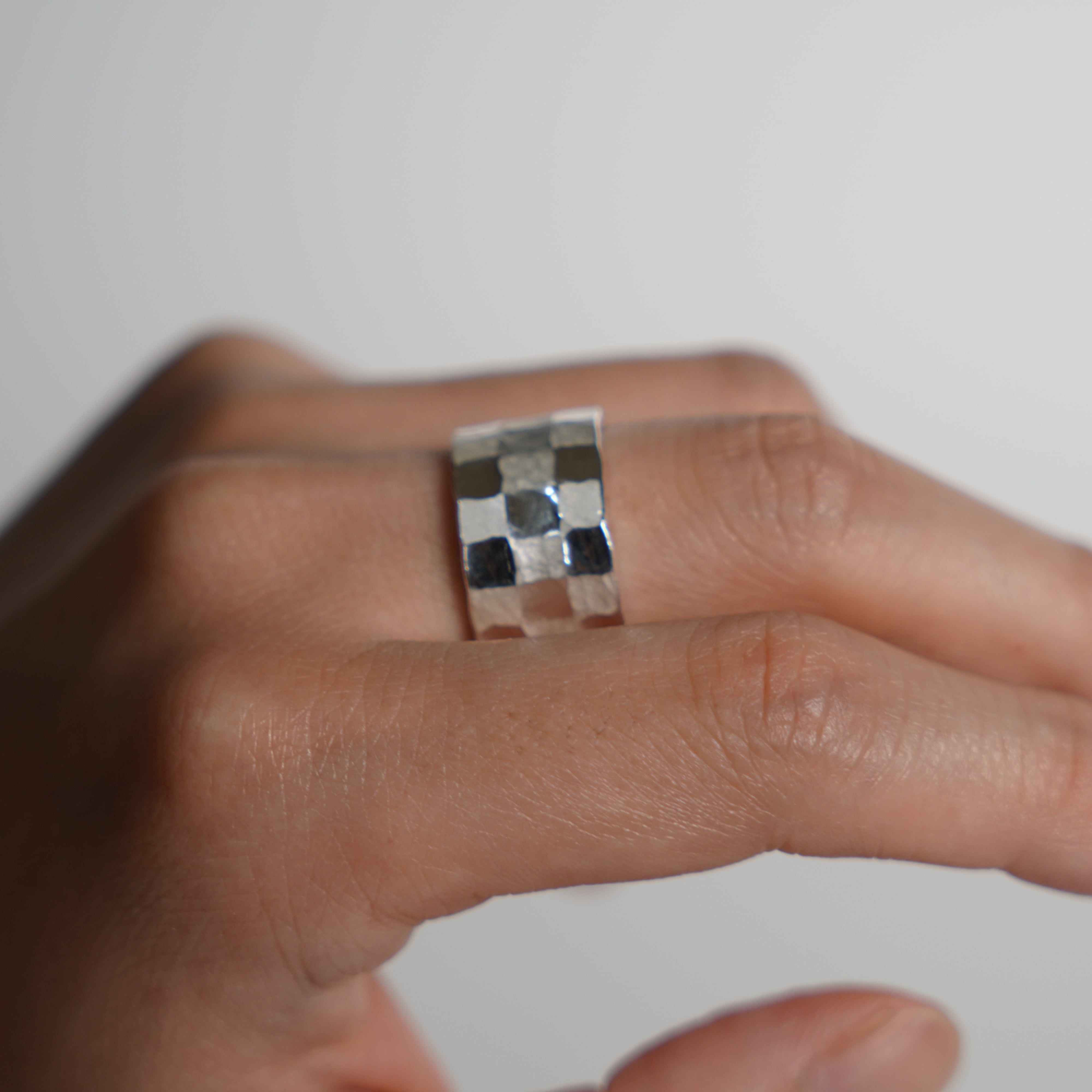 Anillo de plata / cresta de ichimatsu