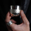 Coppa di sake d'argento / beier di tartaruga