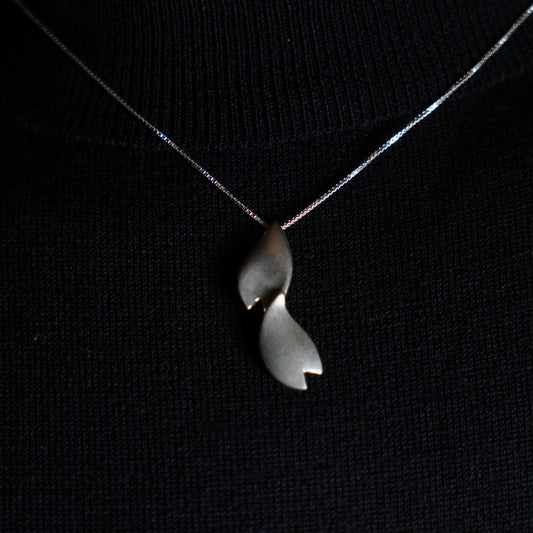 Collar de plata / Blossom de cerezo No.1