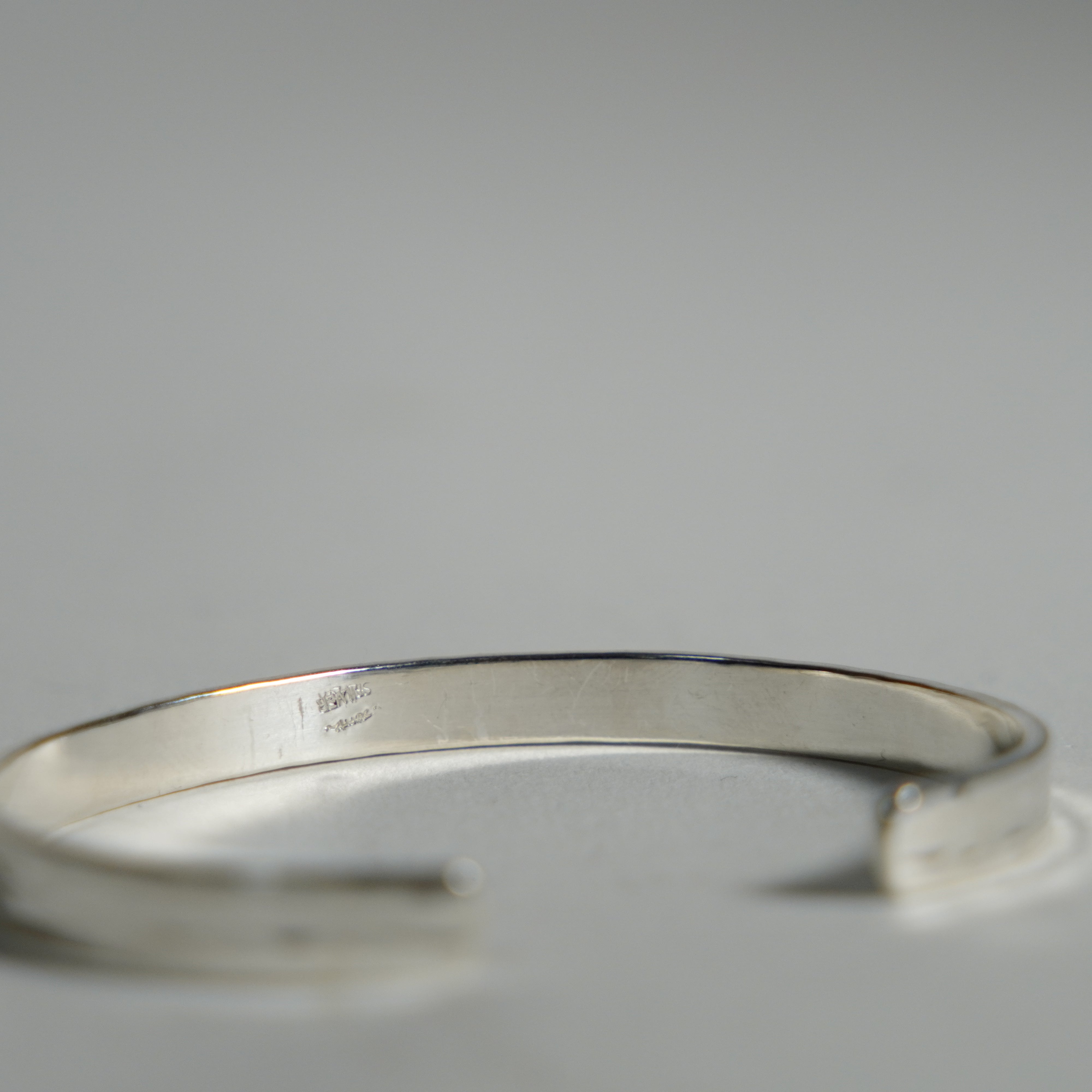 Silver Bangle / Sterling Silver / Plain Polished
