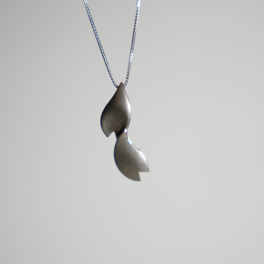 Silver Necklace / Cherry Blossom No.1