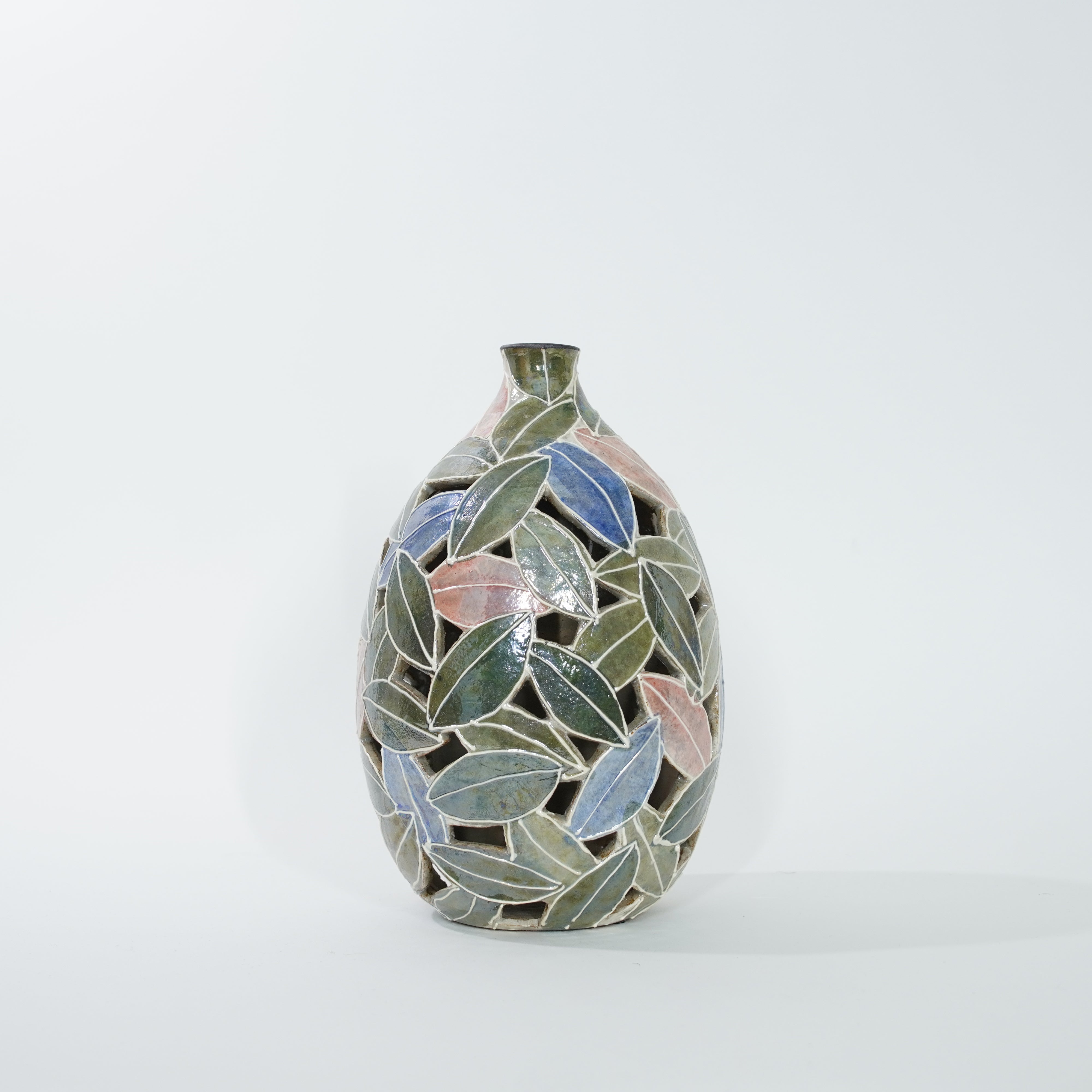 Vase à fleurs unique conçu par la feuille