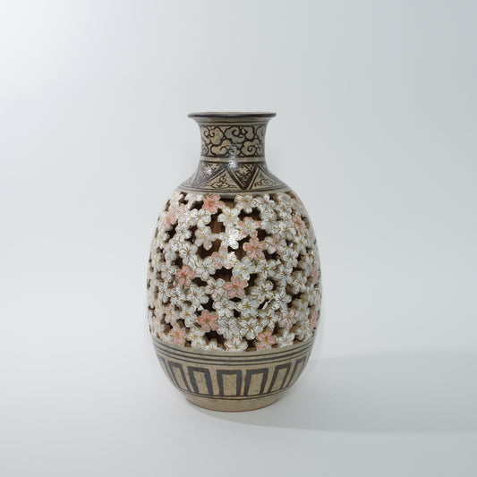 Openwork Flower Vase / Cherry Blossom