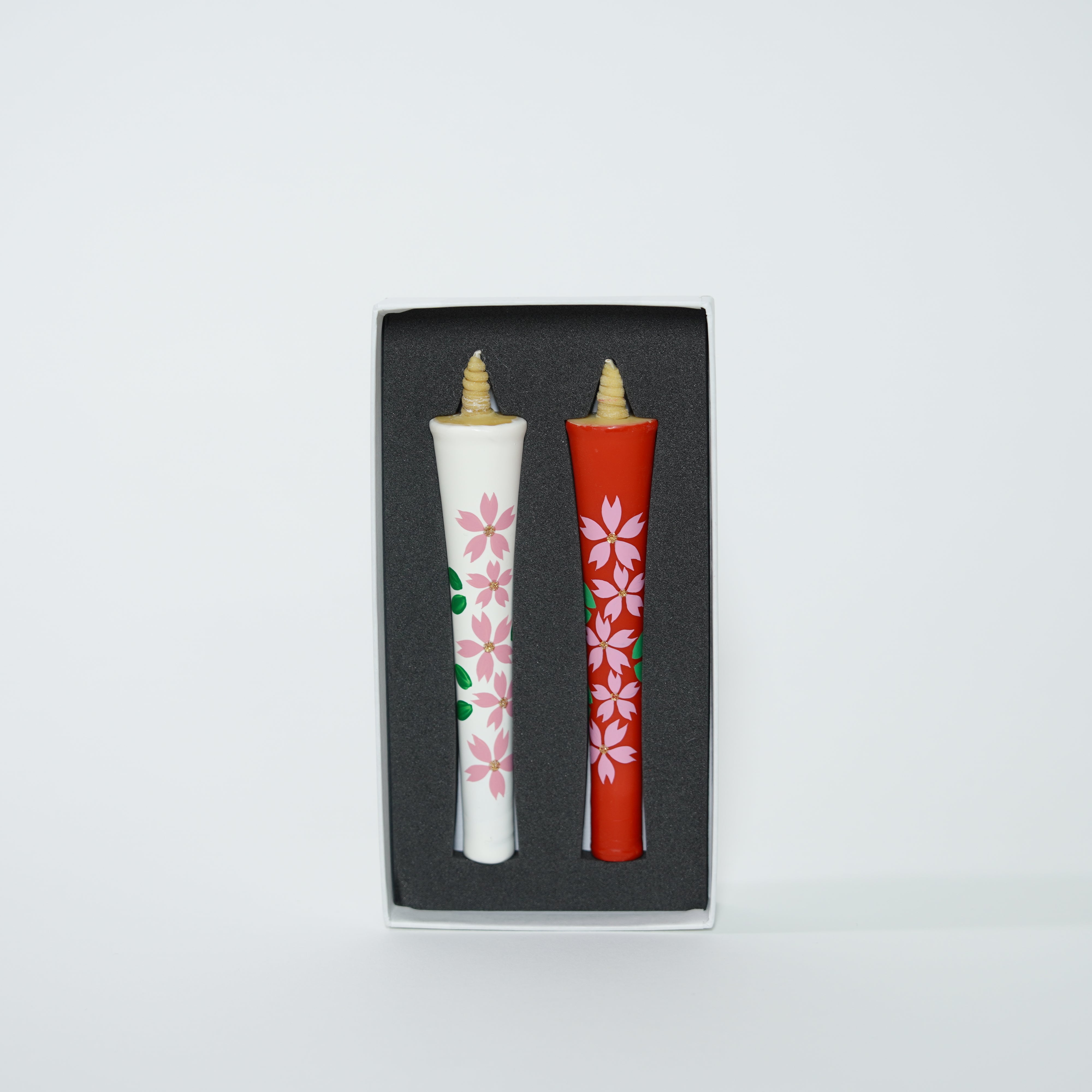 Hand-painted Candles / Cherry Blossom (Sakura) / 4-monme (2pcs)