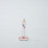 Hand painted candle / 2 pieces / Long / Cherry blossom