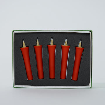 Anchor-shaped Japanese candle / 5 pieces / Red