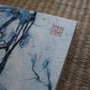 Papier / panneau d'art japonais / indigo
