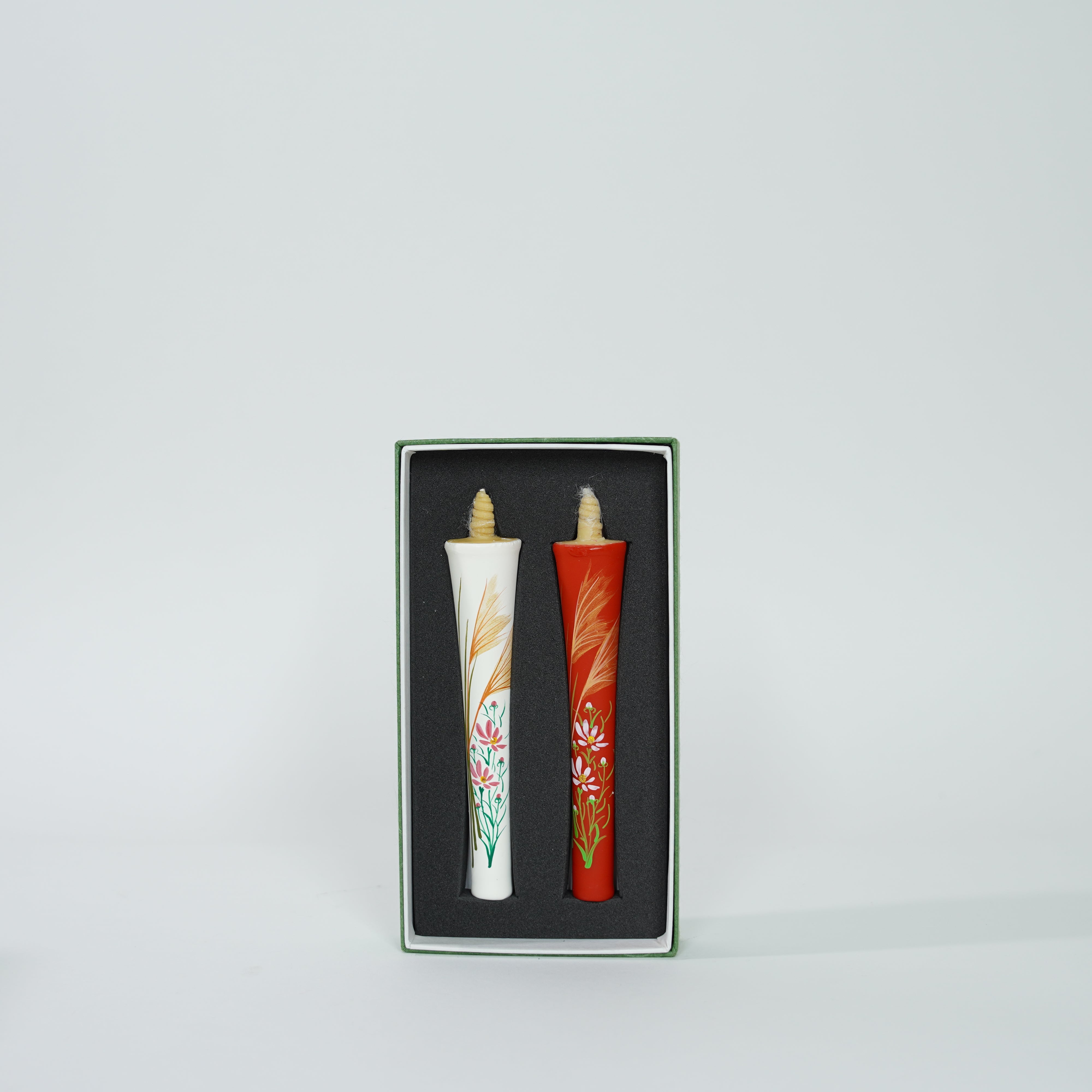 Hand-painted Candles / Silver Grass (Susuki) / 4-monme (2pcs)