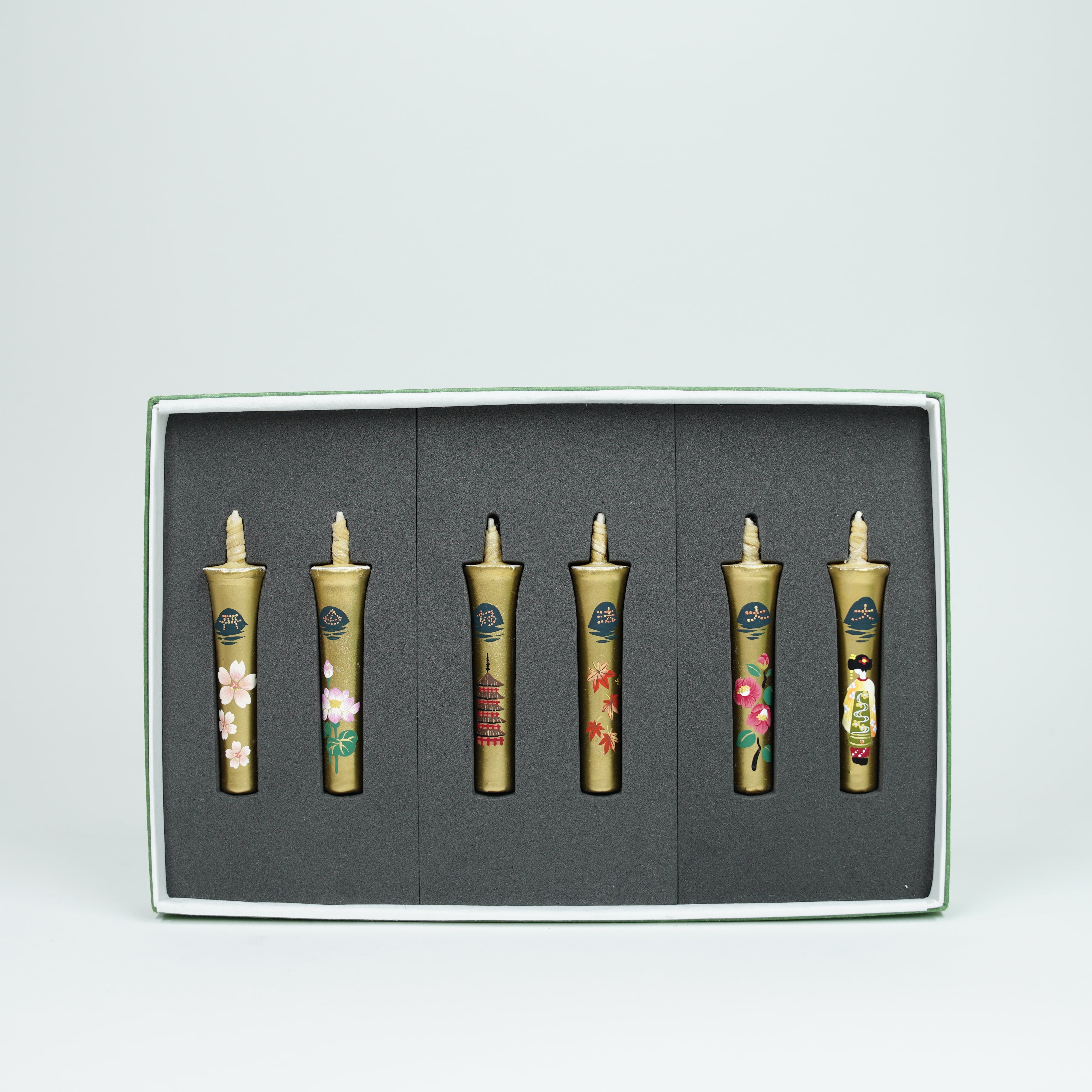 Hand-painted Candles / Gozan-no-Okuribi (Kyoto Festival) / 6pcs