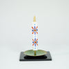Hand painted candle / 5 pieces / Western flower