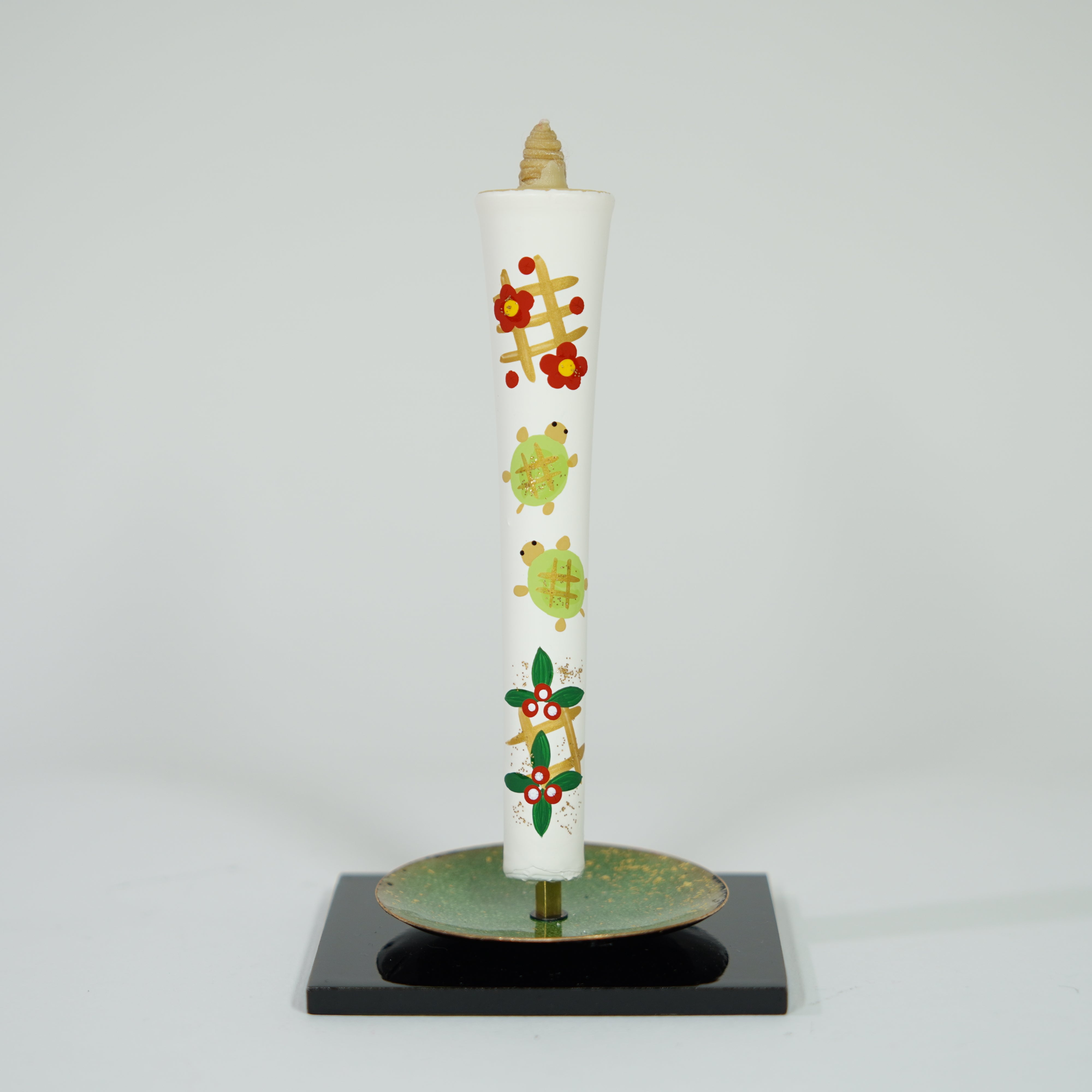 Hand-painted Scented Candles / Rose / Crane & Turtle (Luck)