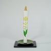 Hand painted candle / 2 pieces / Canola flower