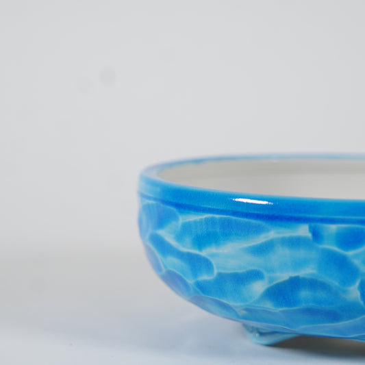 Bonsai Pot / Blue Marquetry