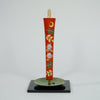 Hand painted candle with rose incense / 2 pieces / Owl and tree sparrow
