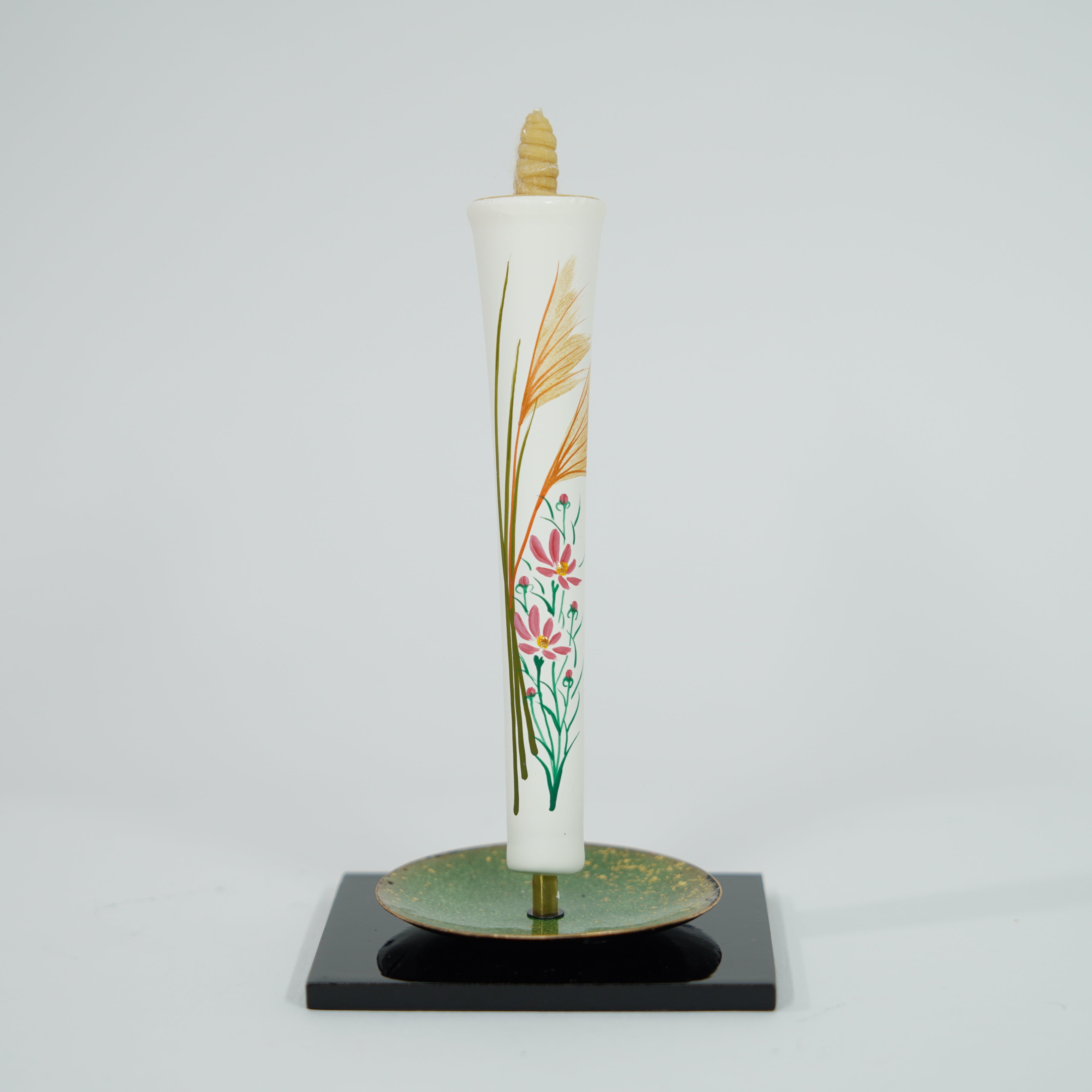 Hand-painted Candles / Silver Grass (Susuki) / 4-monme (2pcs)