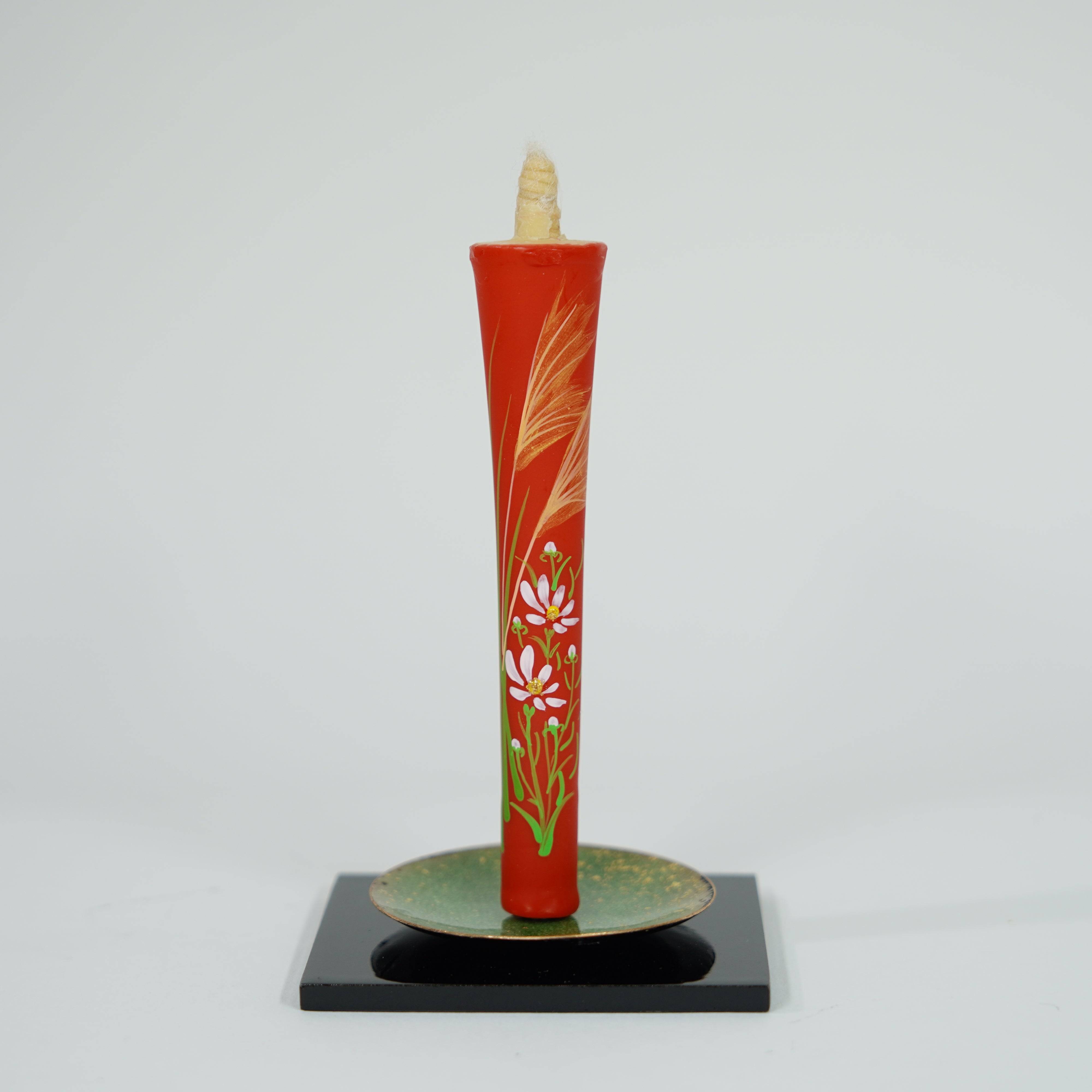 Hand-painted Candles / Silver Grass (Susuki) / 4-monme (2pcs)