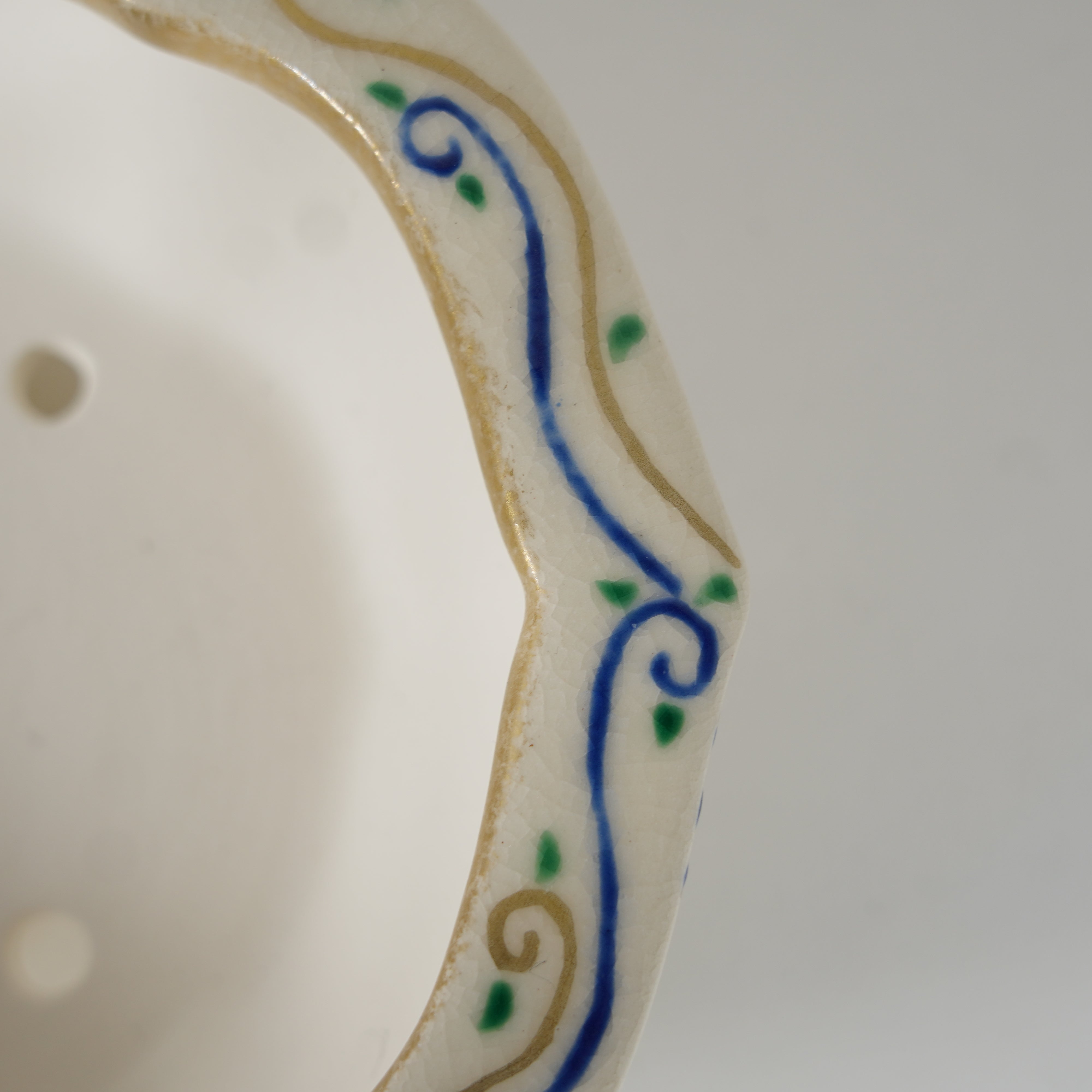 Bonsai Pot / Iroe Enamel / Pine, Bamboo & Plum