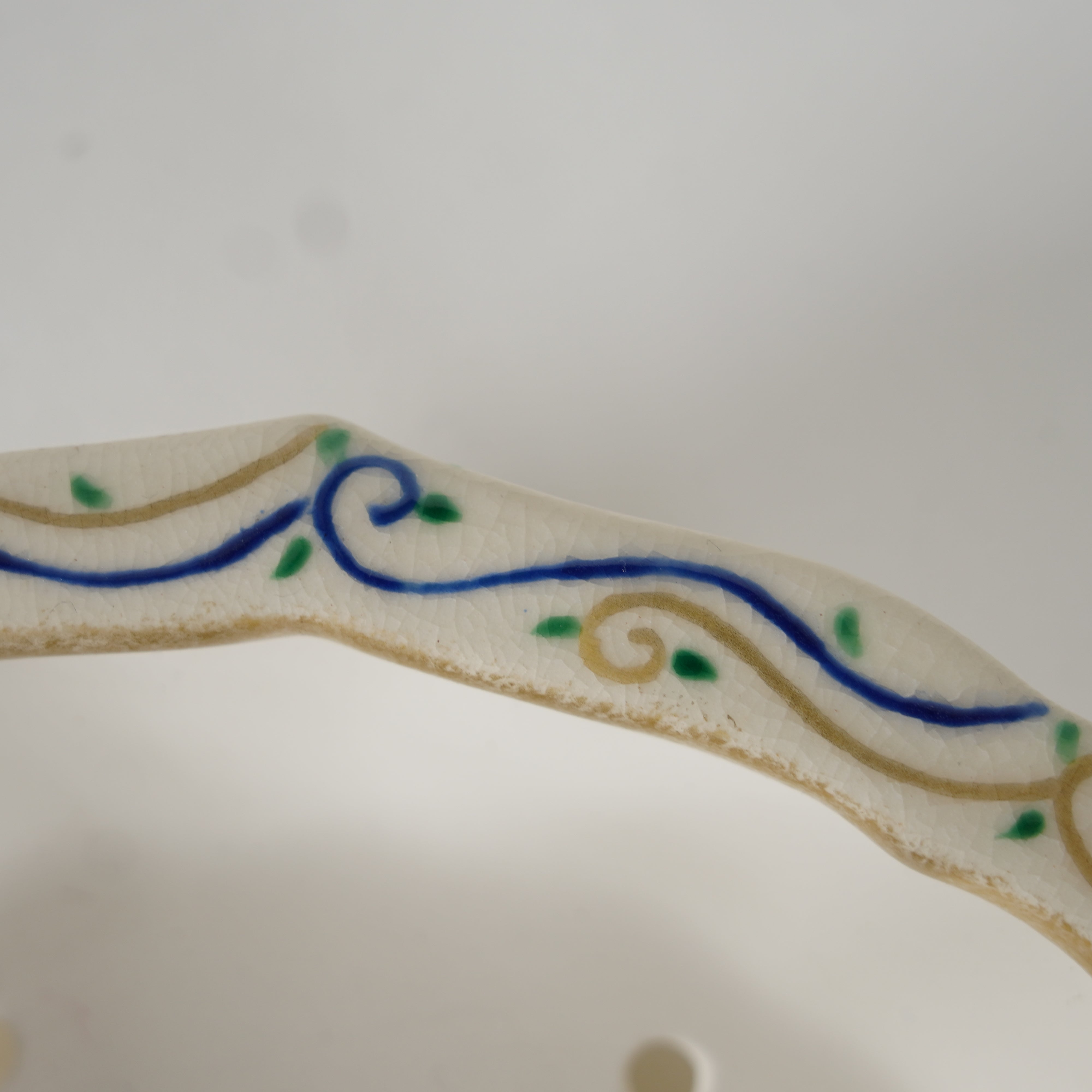 Bonsai Pot / Iroe Enamel / Pine, Bamboo & Plum