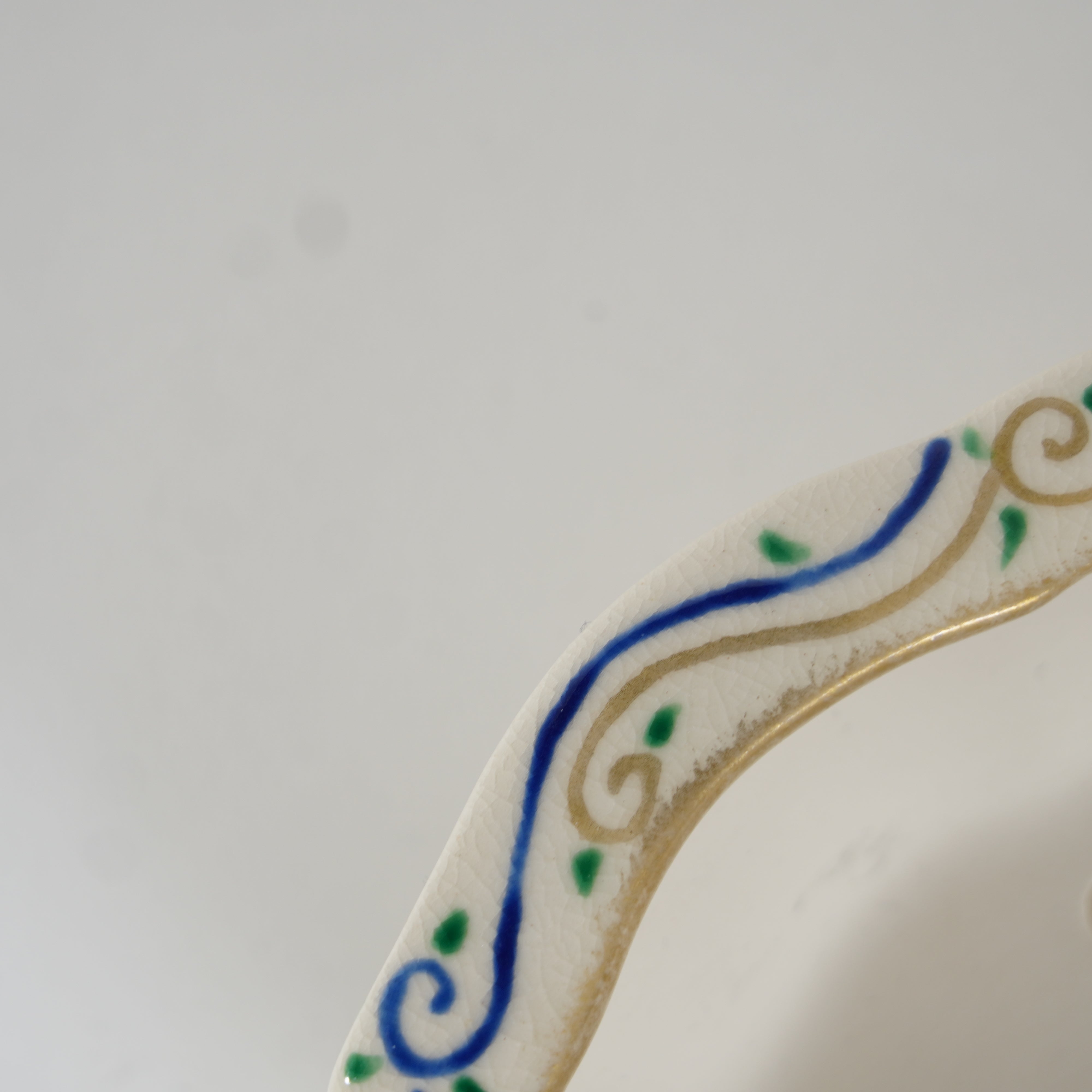 Bonsai Pot / Iroe Enamel / Pine, Bamboo & Plum