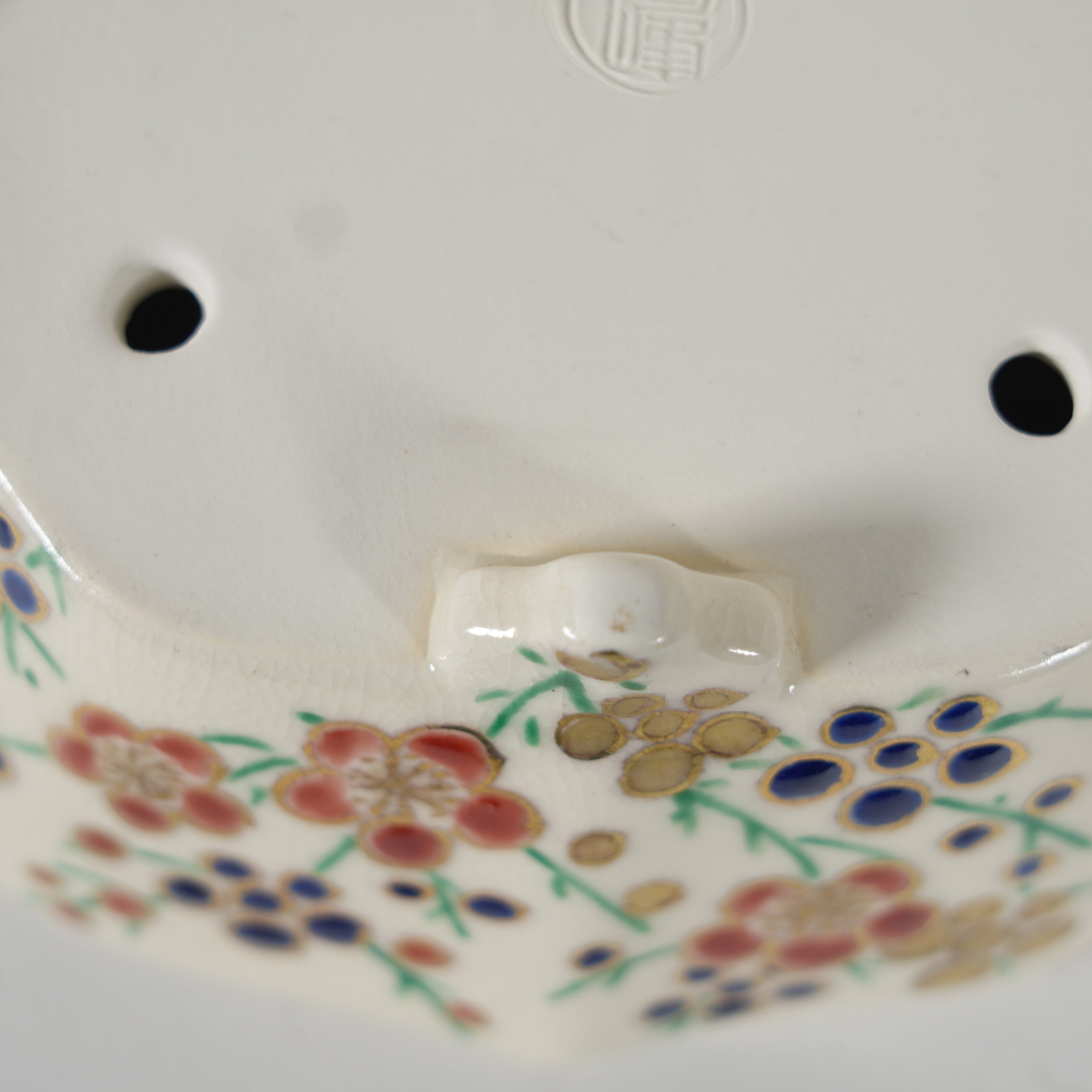 Bonsai Pot / Iroe Enamel / Pine, Bamboo & Plum