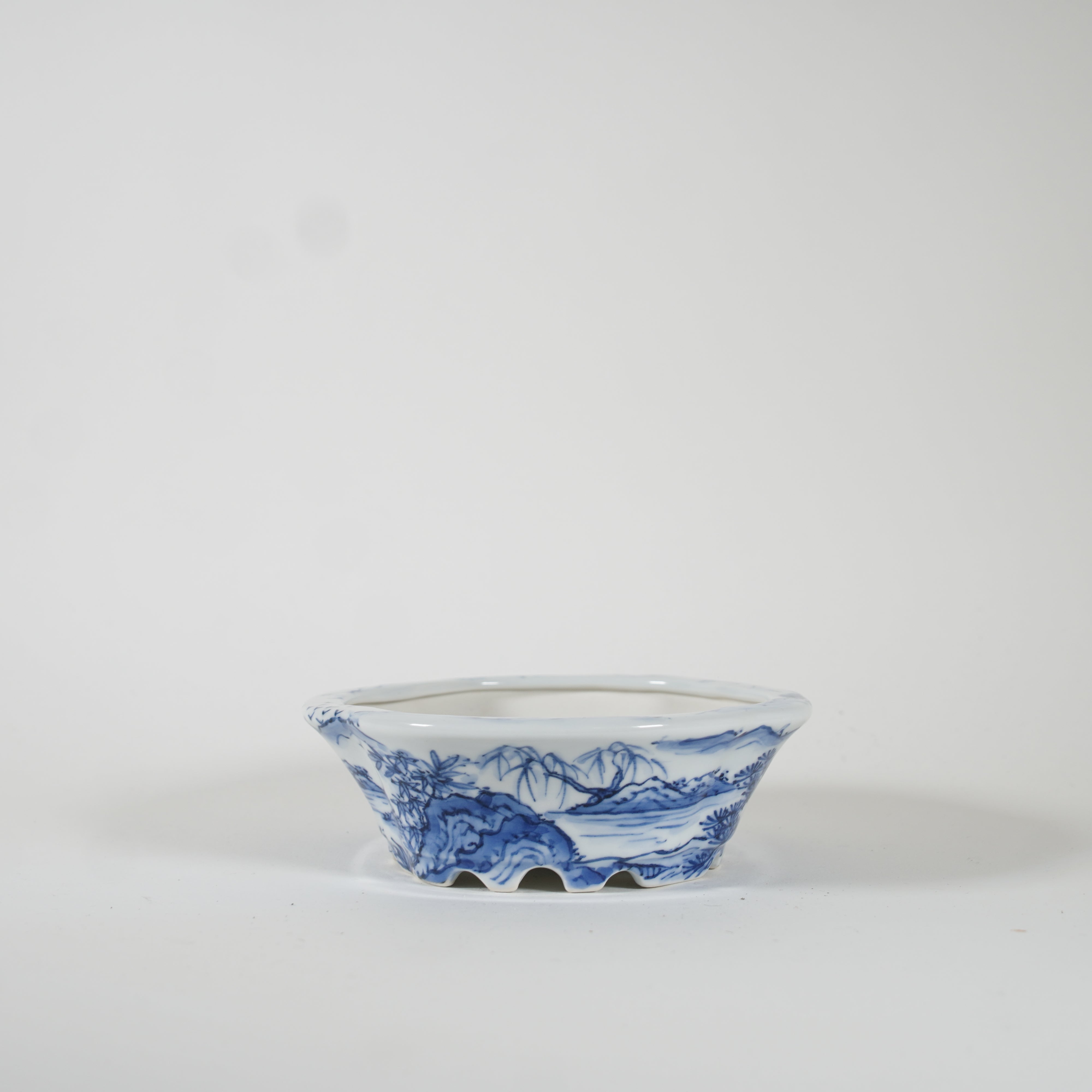 蓝色蓝色的景观绘画