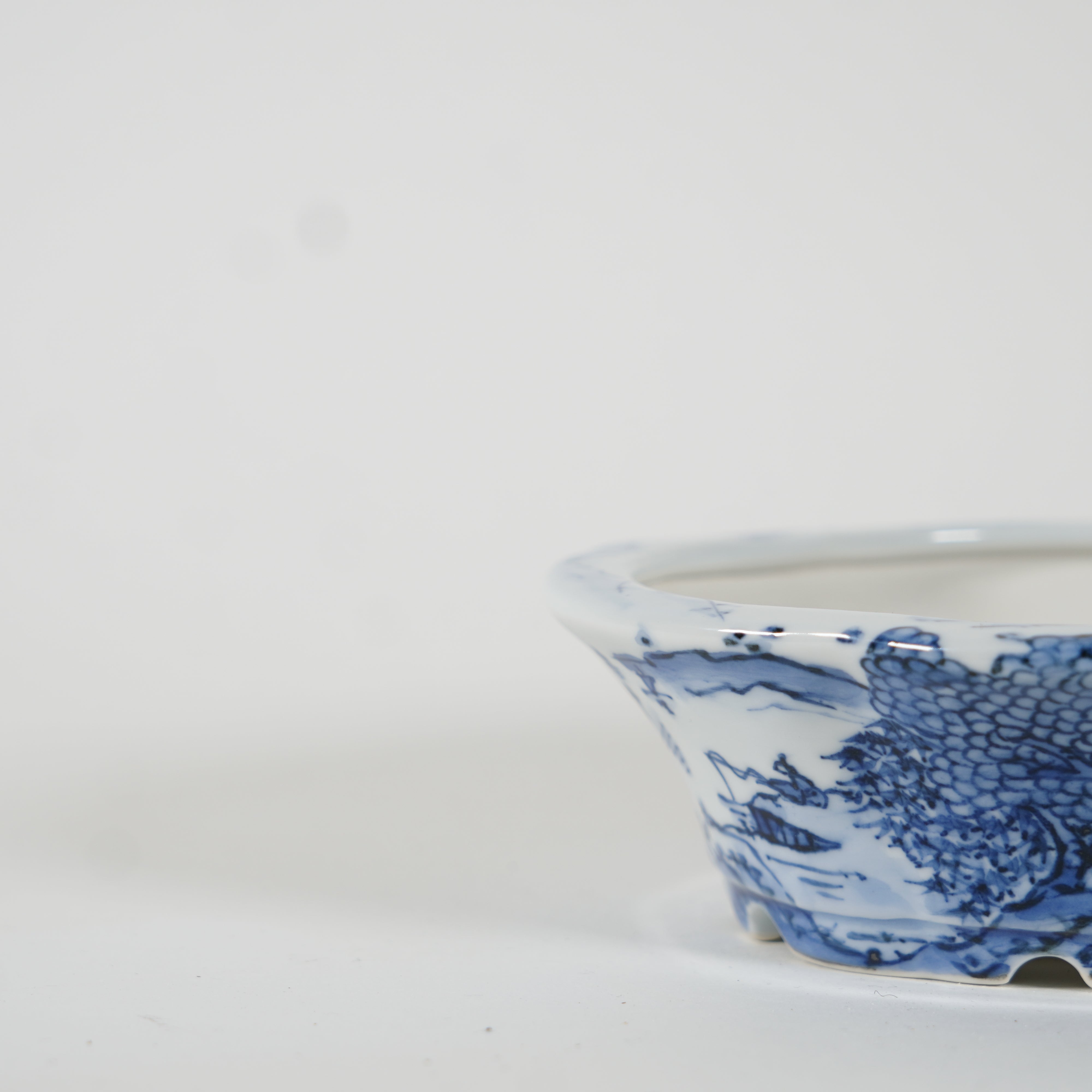 蓝色蓝色的景观绘画