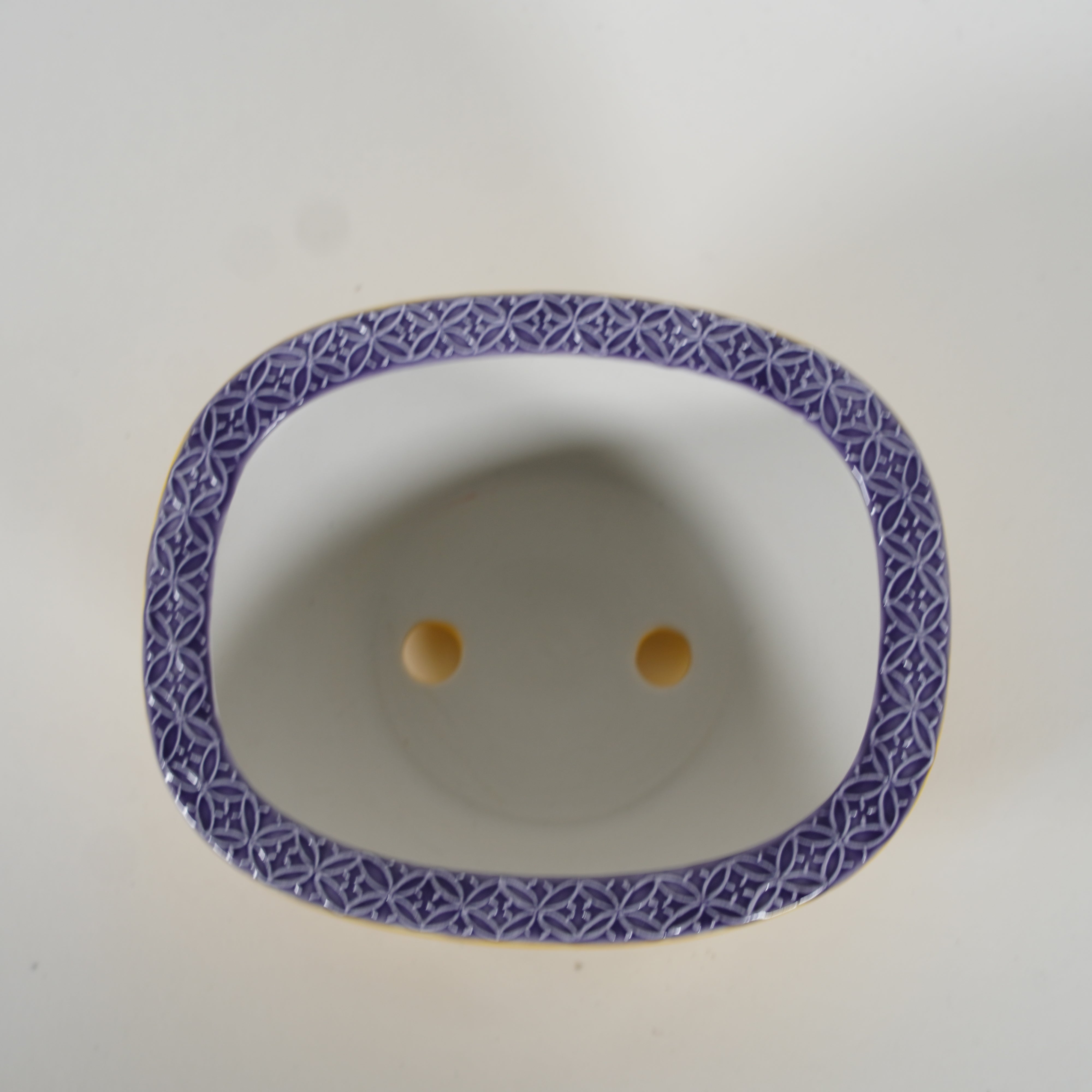 Bonsai -Topf mit Cloisonne -Emaille -Dekoration