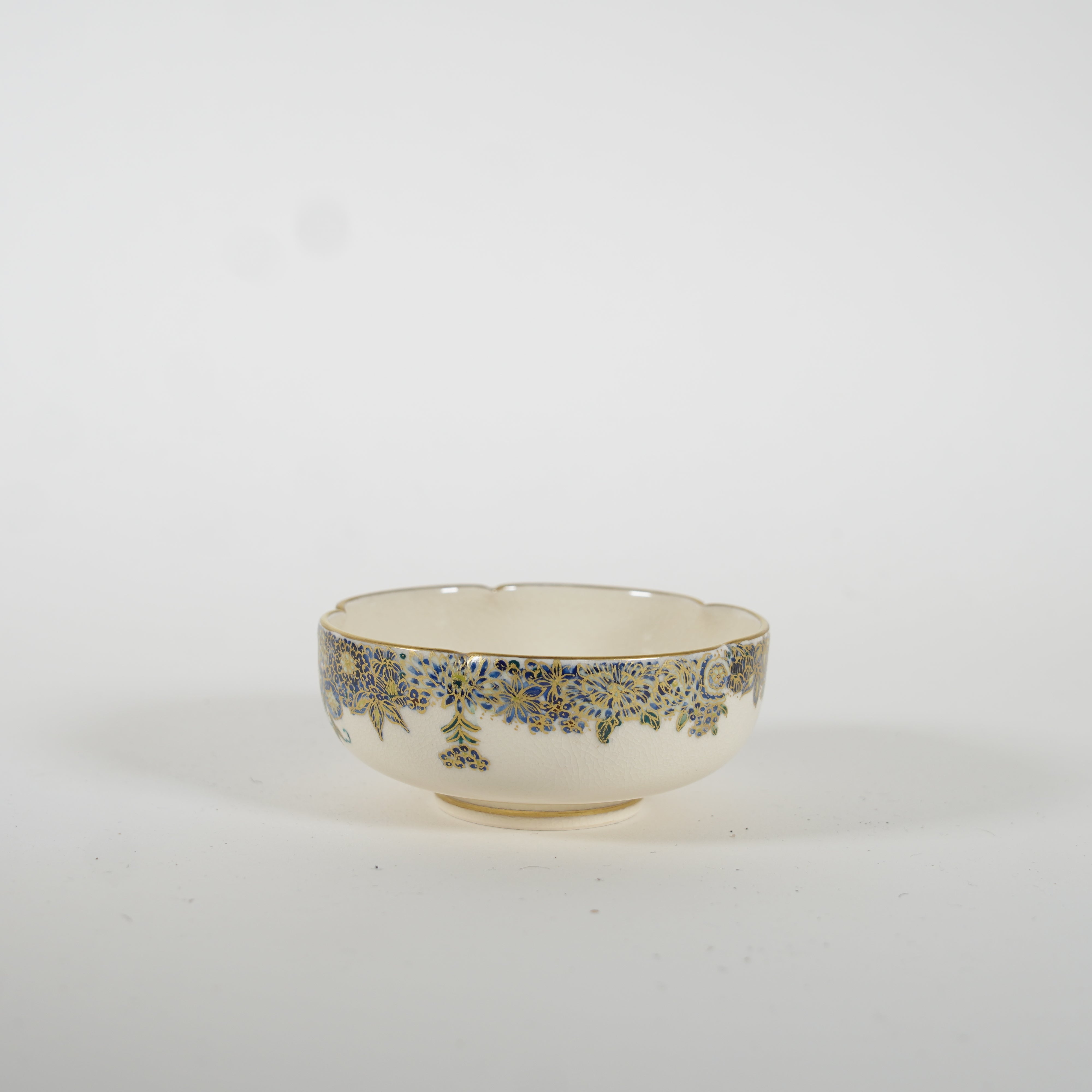 Small Bowl / Blue Flower & Sudare