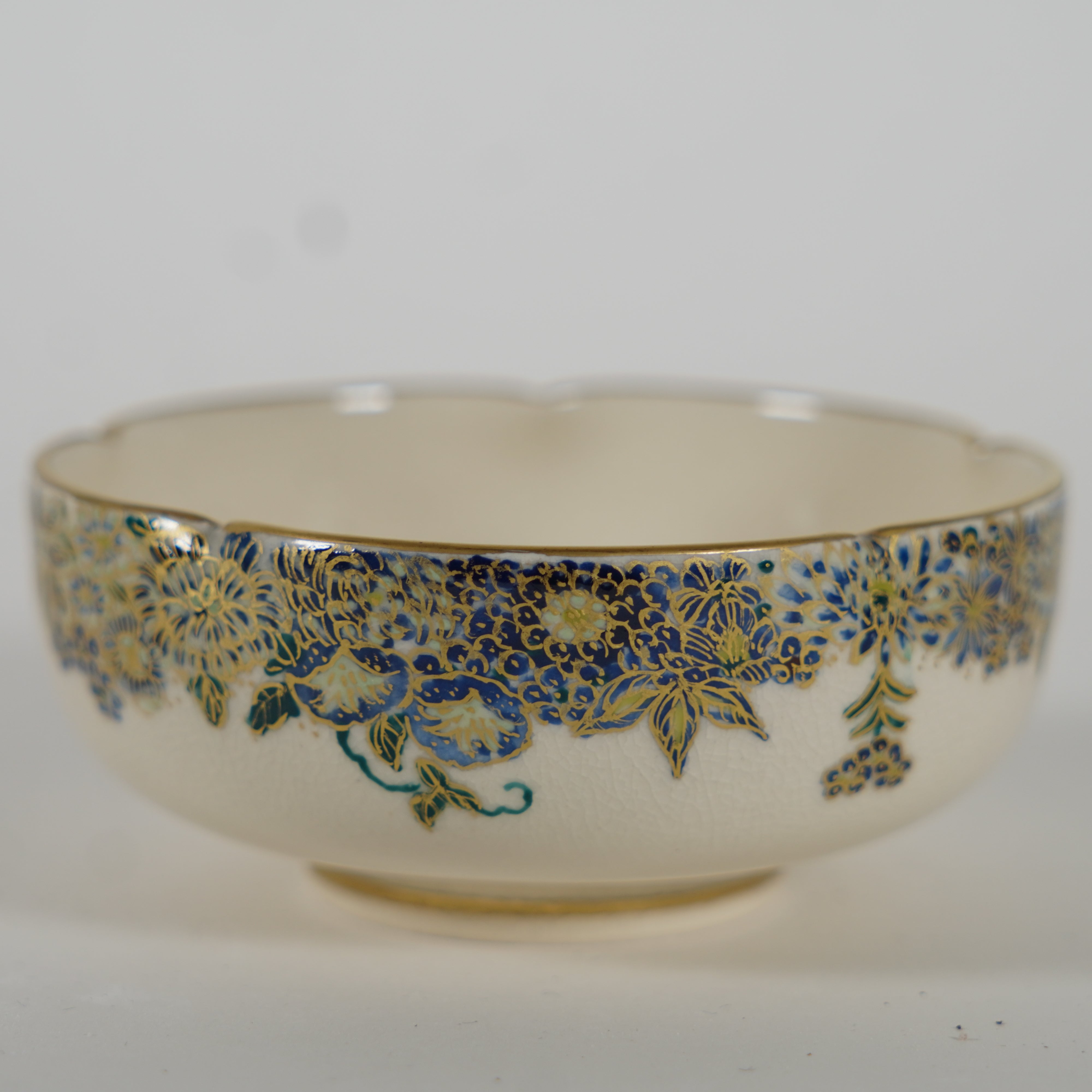 Small Bowl / Blue Flower & Sudare