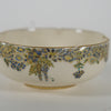 3" small bowl, blue flowers and bamboo screen
