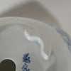 Vaso de bandeja con patrón geométrico y glaseado de fénix blanco