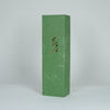 Candela dipinta a mano con portabancata di bambù / 1 pezzo / Miscanthus sinensis / Bianco