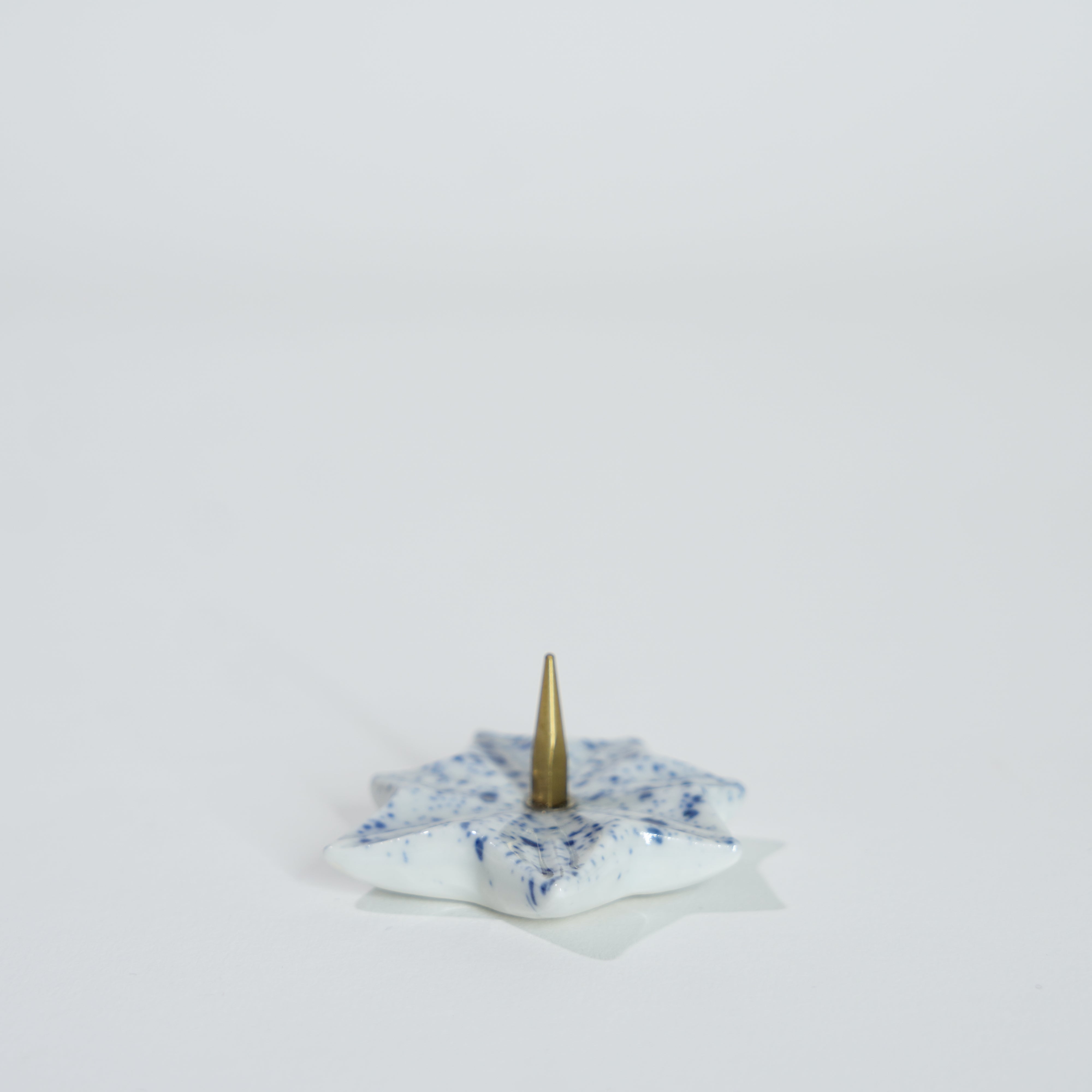 Kyo-yaki Candle Holder / Autumn Leaves Design