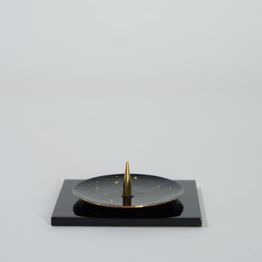 Cloisonne candle holder / Black