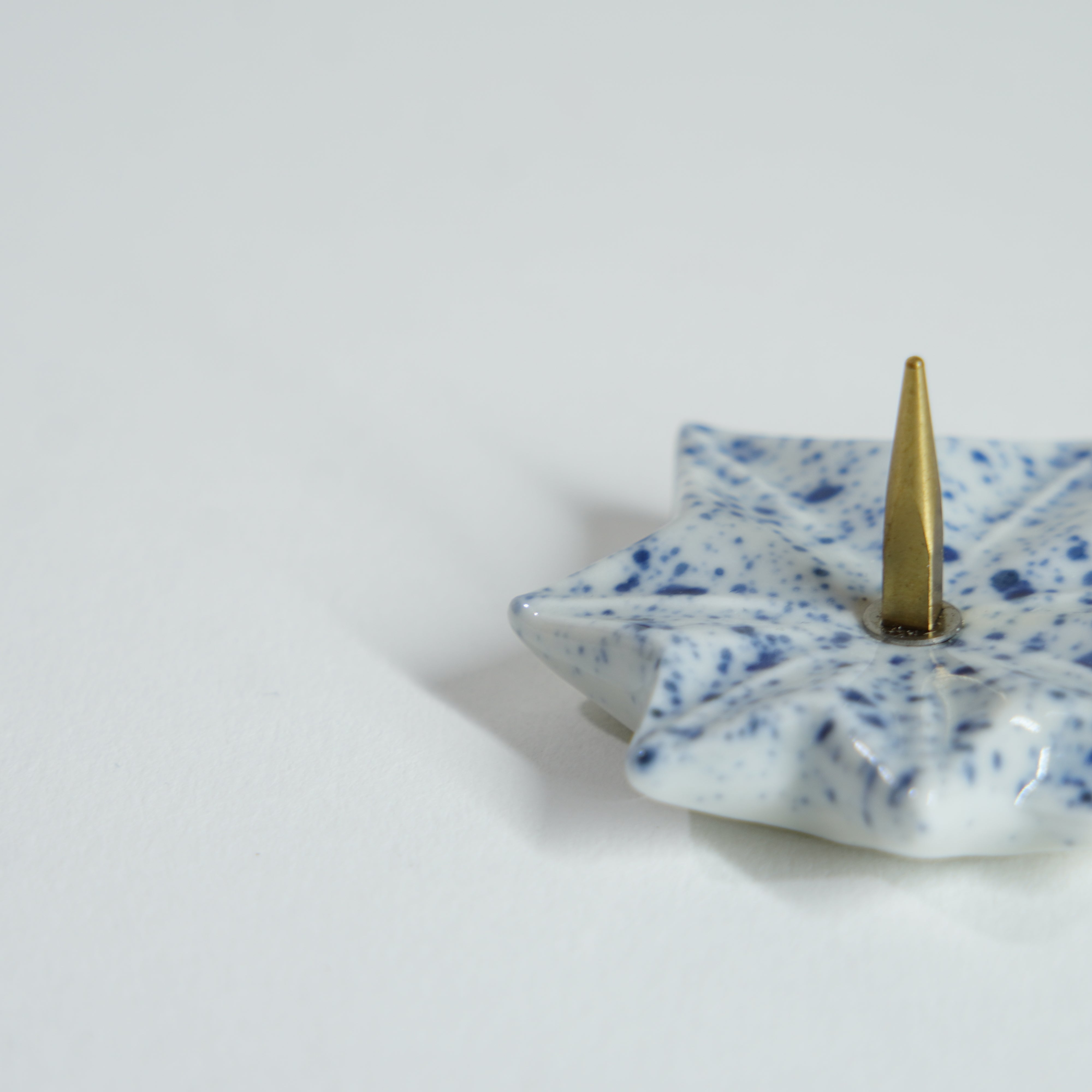 Kyo-yaki Candle Holder / Autumn Leaves Design
