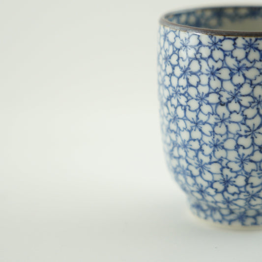 Kyoto Teacup / Blue Cherry Blossom