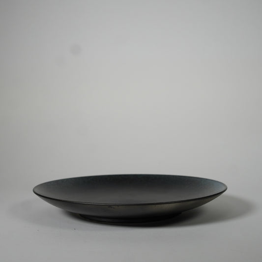 평평한 접시 / 검은 색