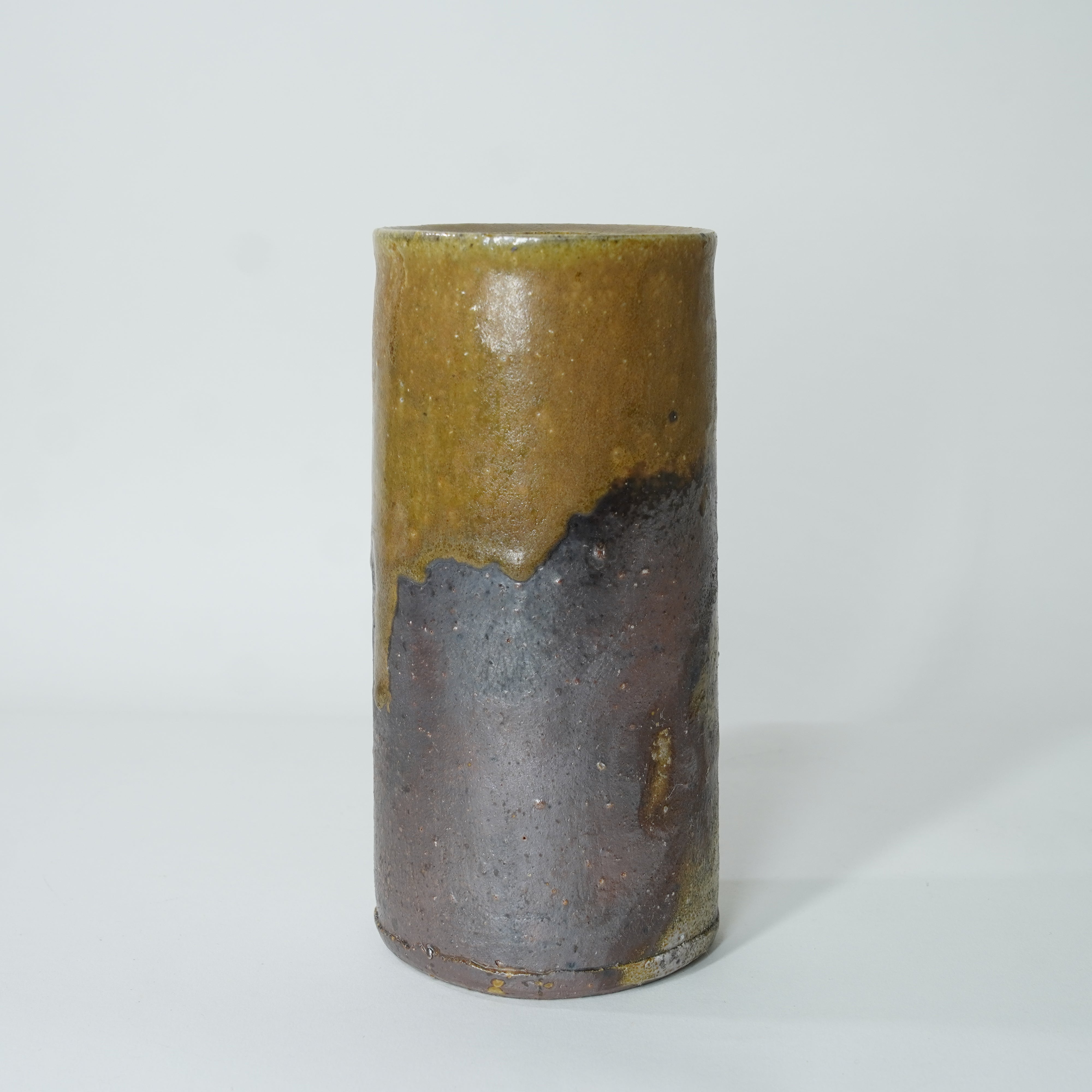 Square Vase / Natural Ash Glaze