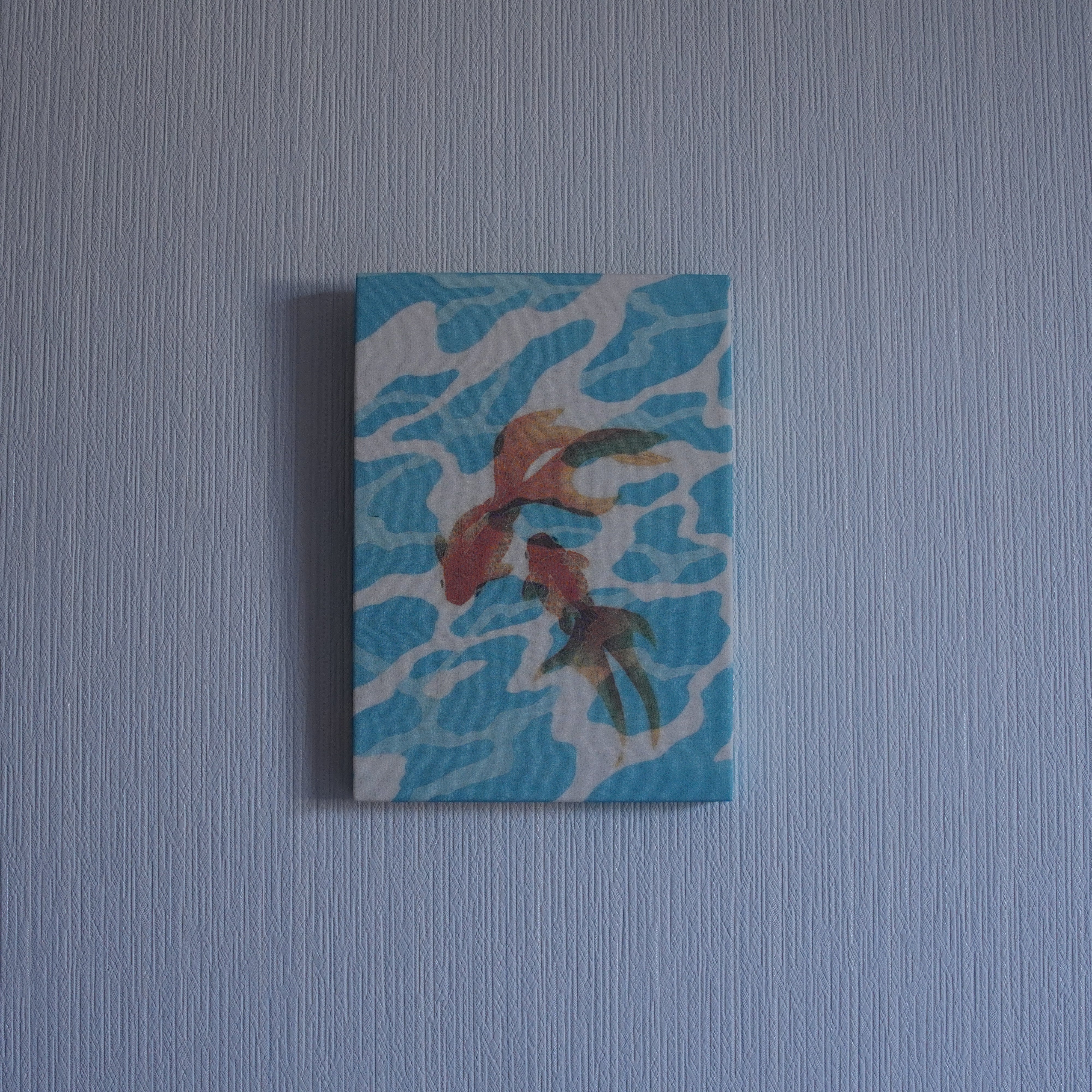 Kyoto Hand-painted Art Panel / Kasumi-gasane / Goldfish