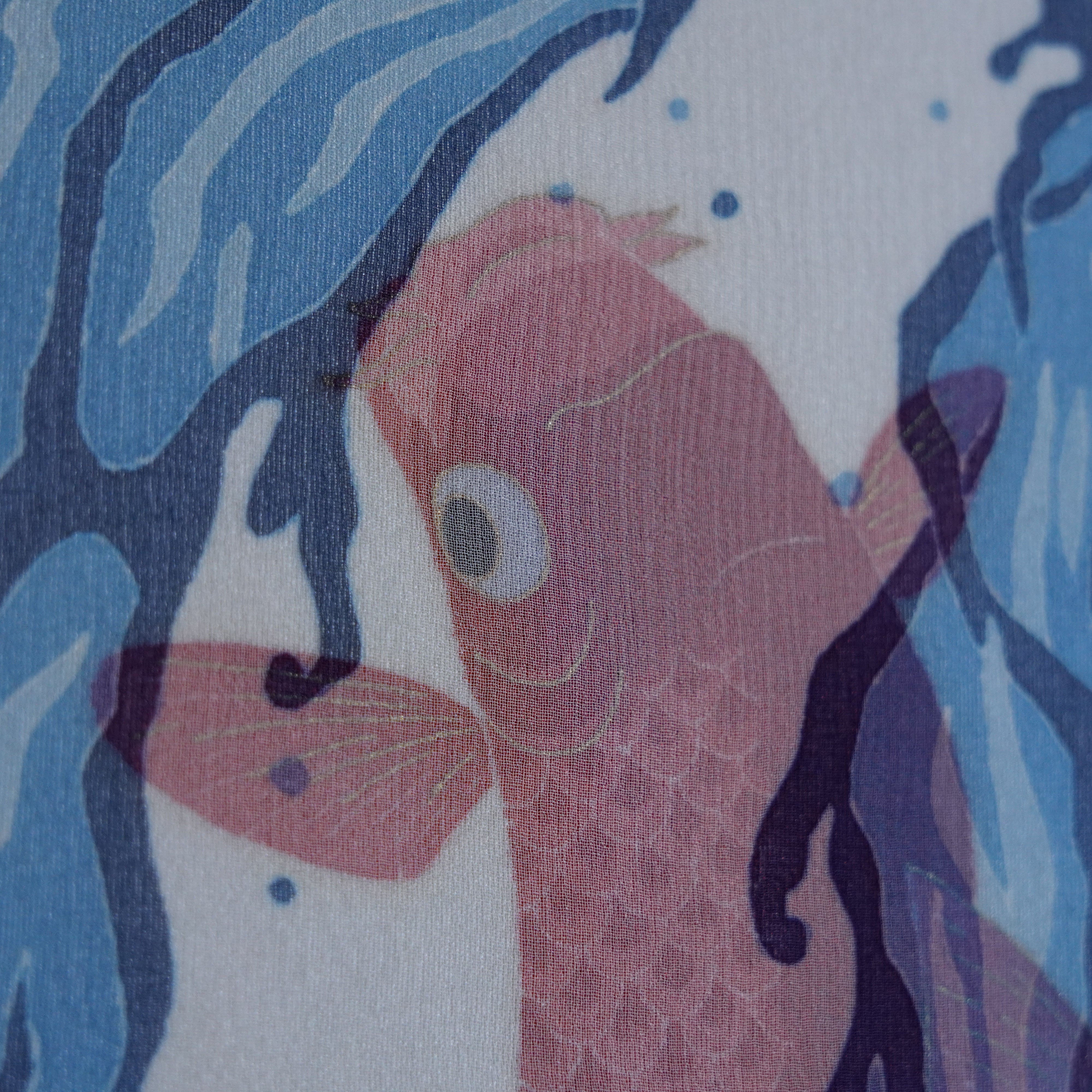 Panel de arte de Kyoto / pez rojo koi