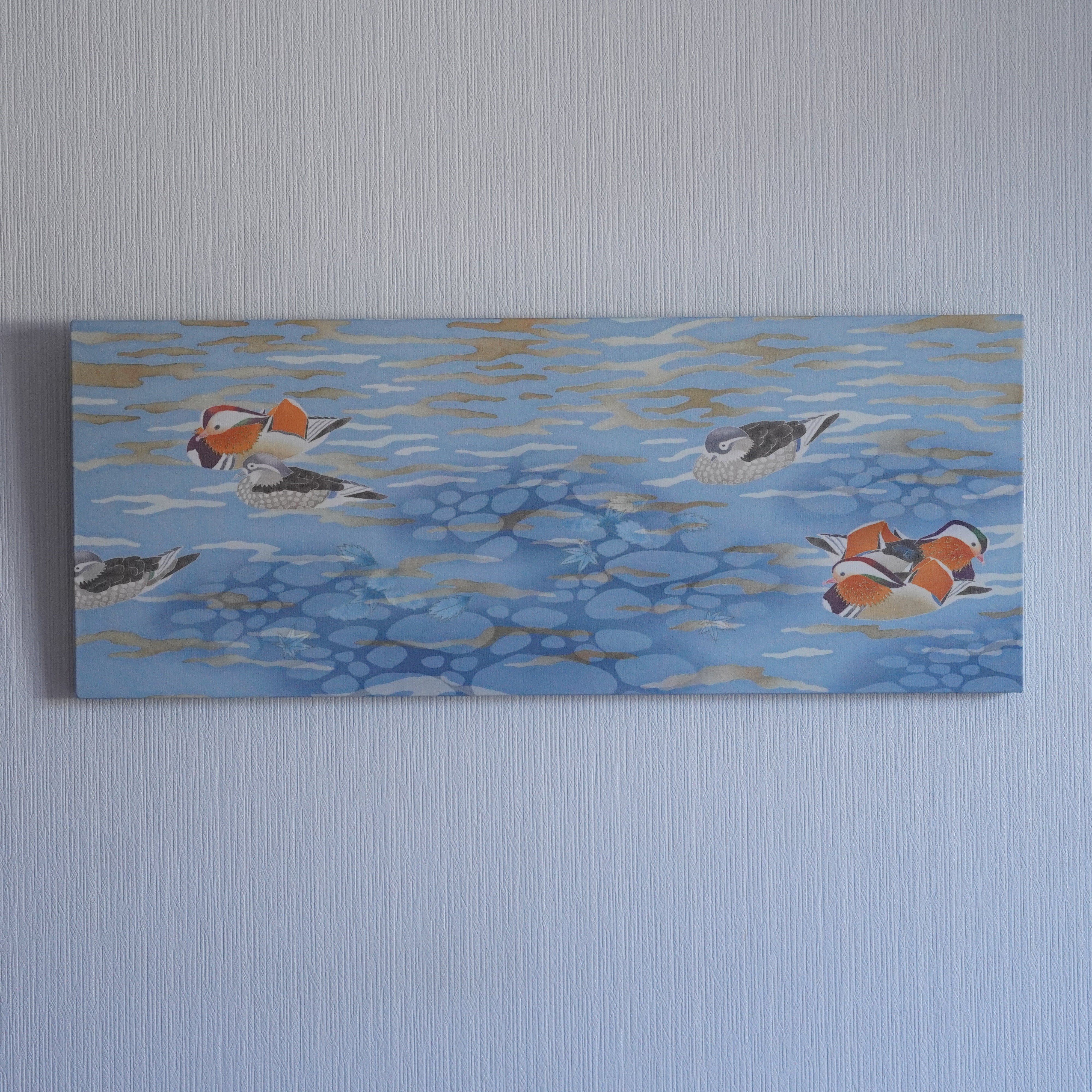 Kyoto Hand-painted Art Panel / Mandarin Duck (Oshidori)