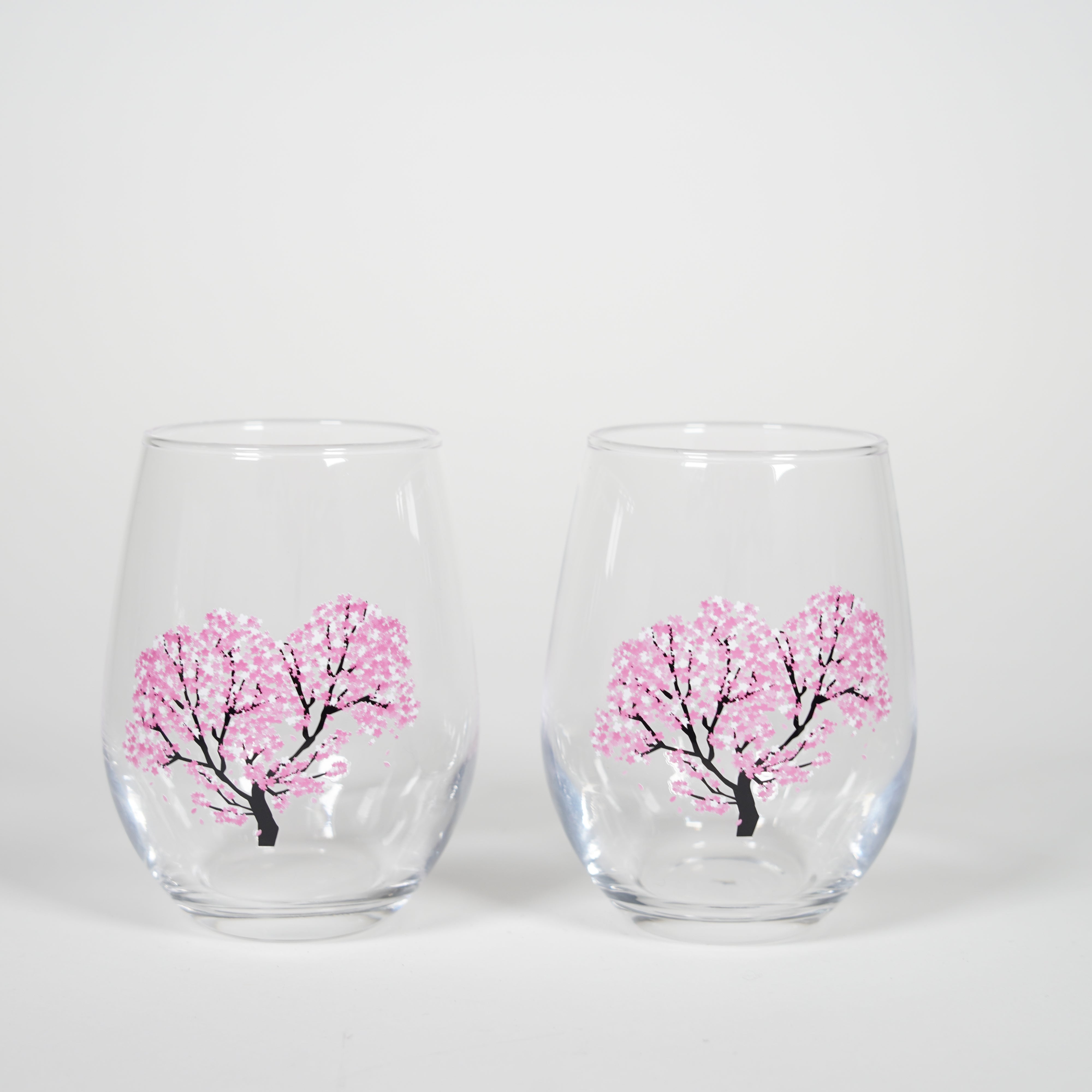 Fiore di ciliegia fredda / set di vetro gratuito