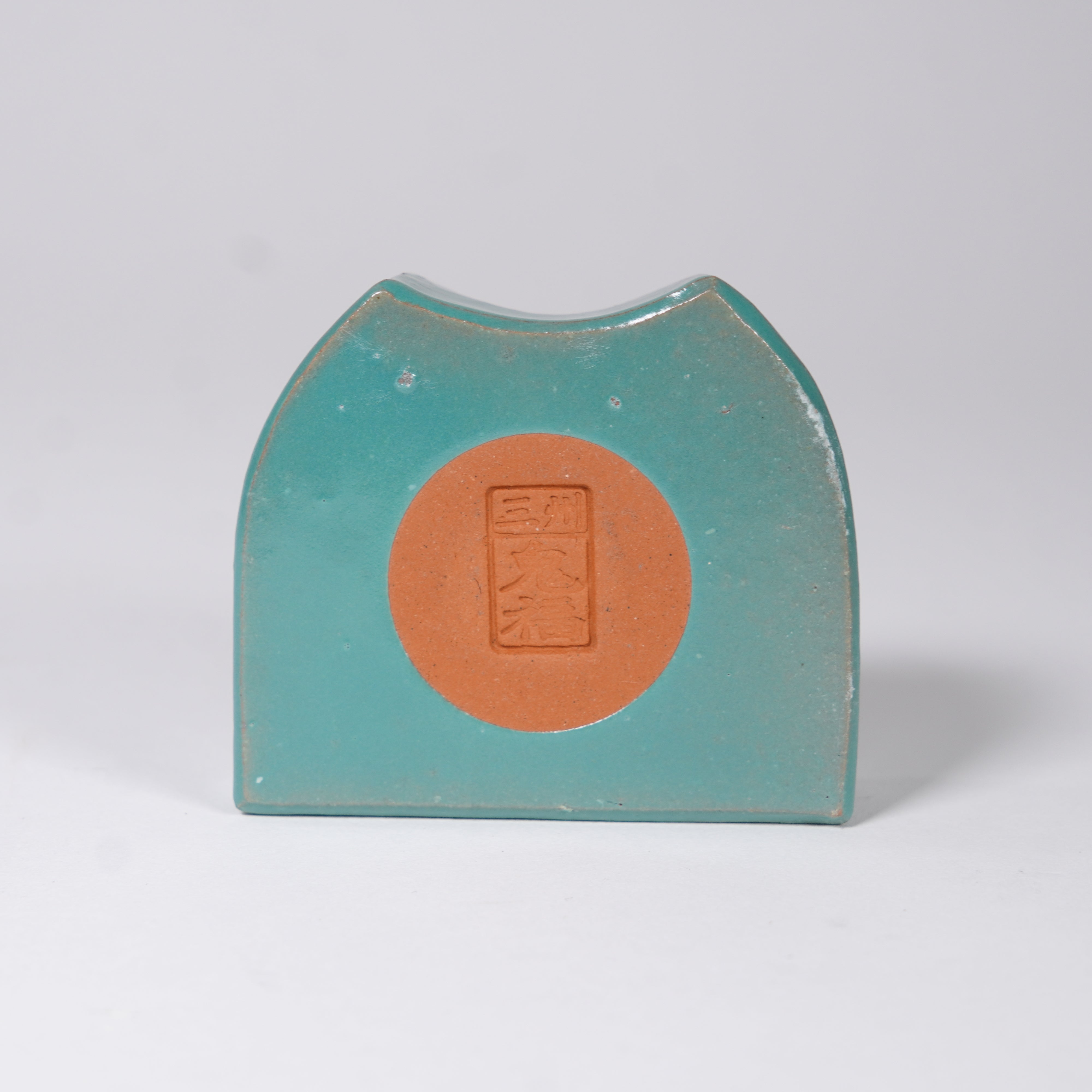 Paperweight / Onigawara Ogre Tile / Green