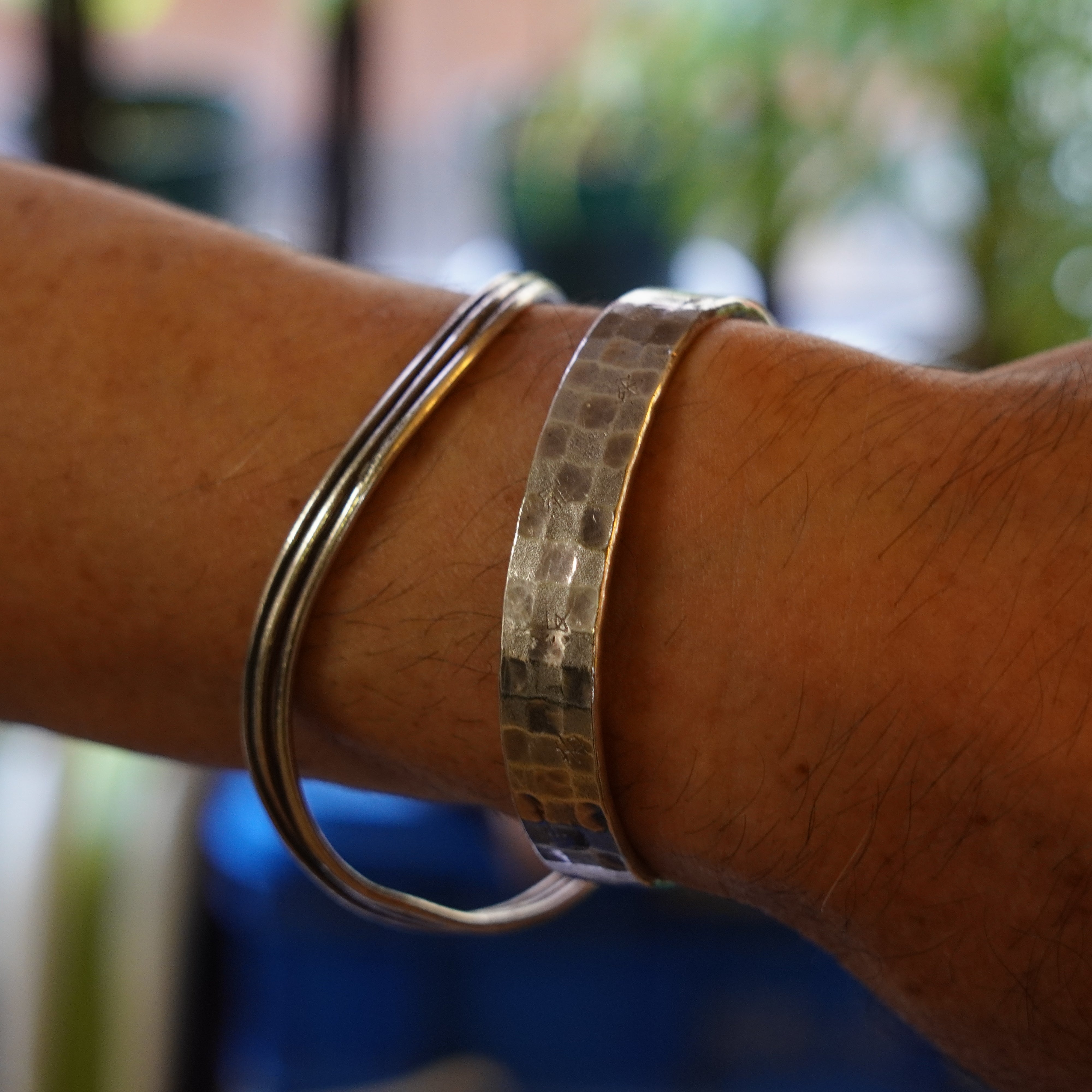 Brazalete de plata / ichimatsu Hannya Sutra 【Gran tamaño】