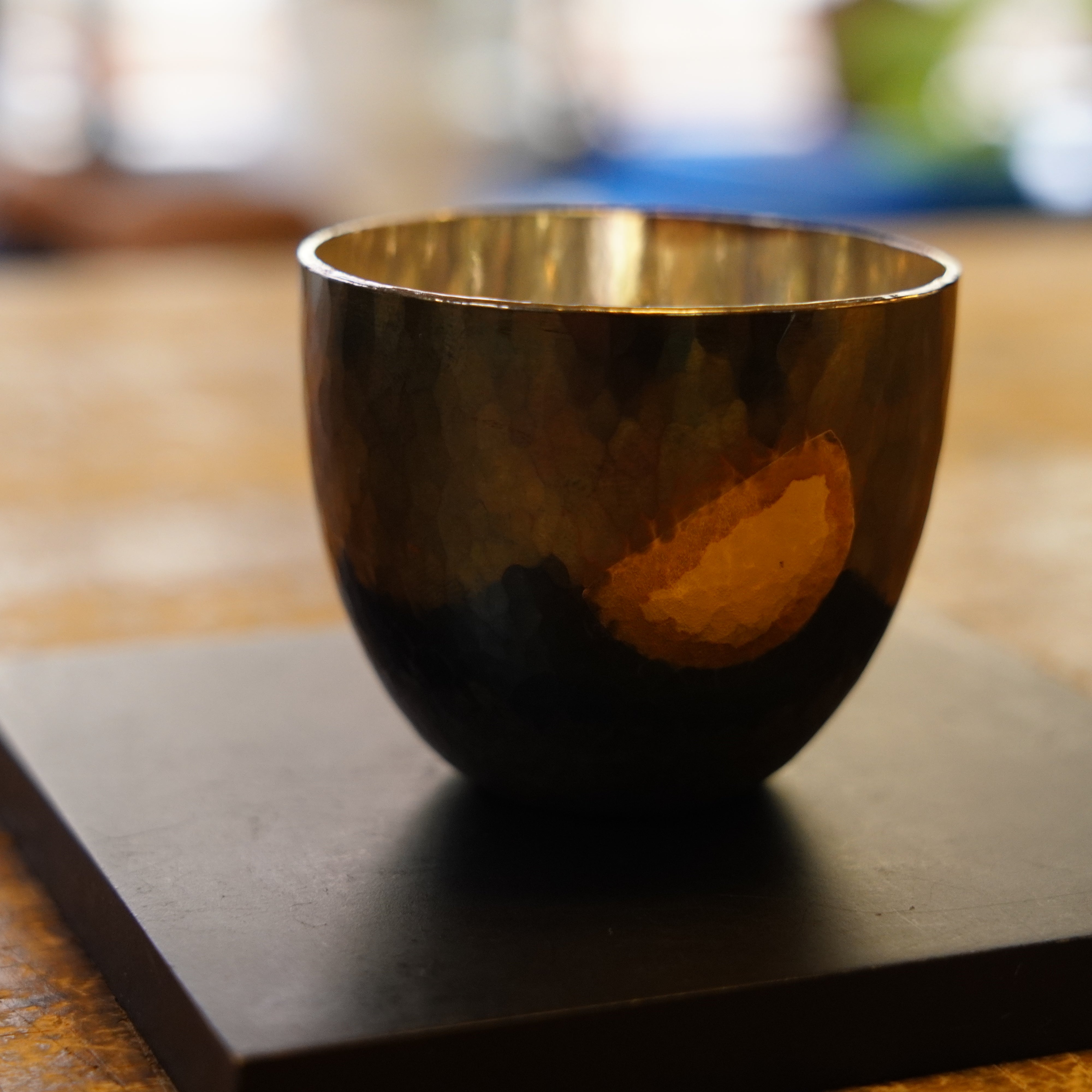 Coppa di sake d'argento / Moon da bere