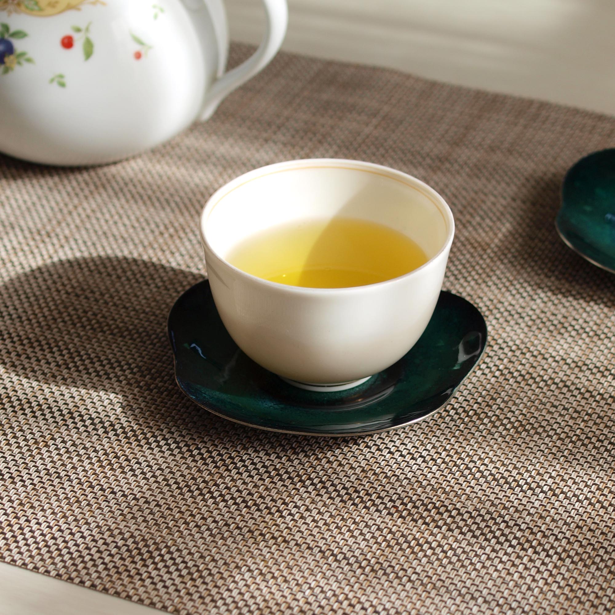 Cloisonne Teacup 접시 / 물 한 쌍
