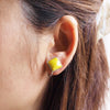Boucles d'oreilles carrées / suke / 6 couleurs