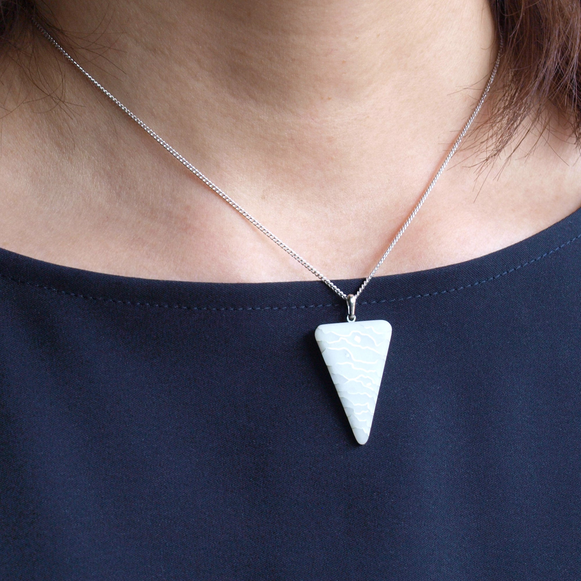 Premium Pendant / Owari Cloisonne / Shirogane (Silver)