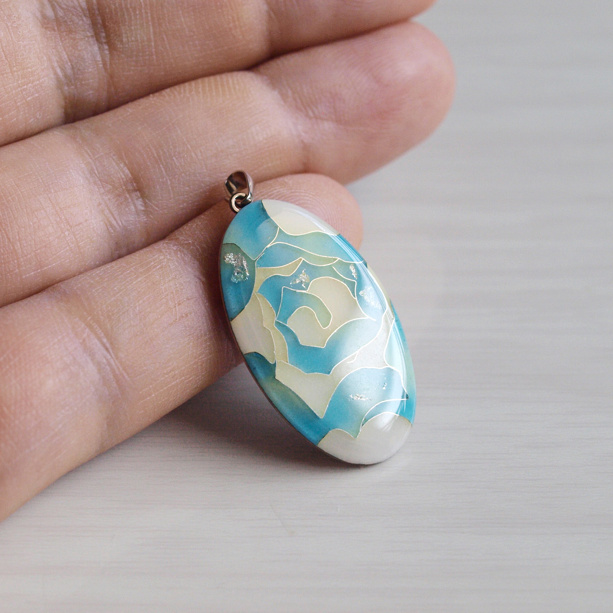 Superfine Pendant / Rose / Blue