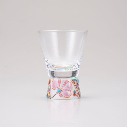 Kutani japonés vidrio / tapiz de flores